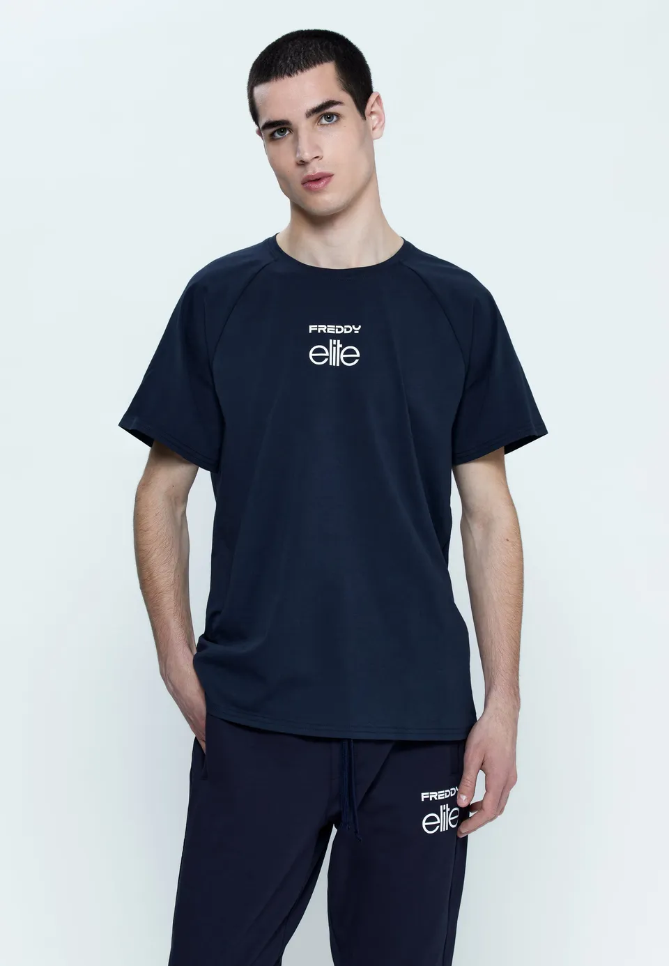 freddy-t-shirt-uomo-maniche-raglan-elite-jersey-cotone-elasticizzato image 1