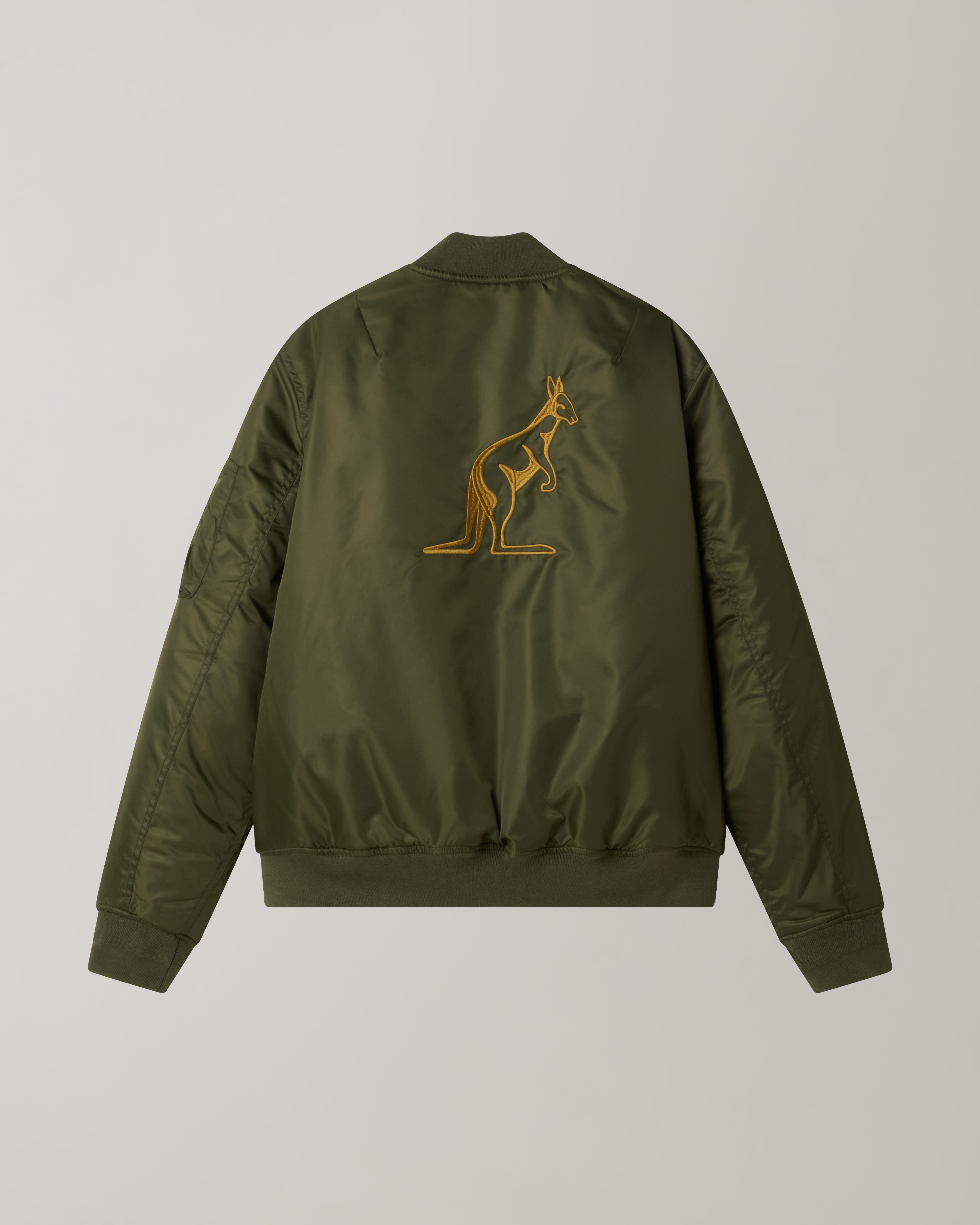 australian-archive-bomber-jacket-bomber-nylon-con-fodera-jacquard image 7