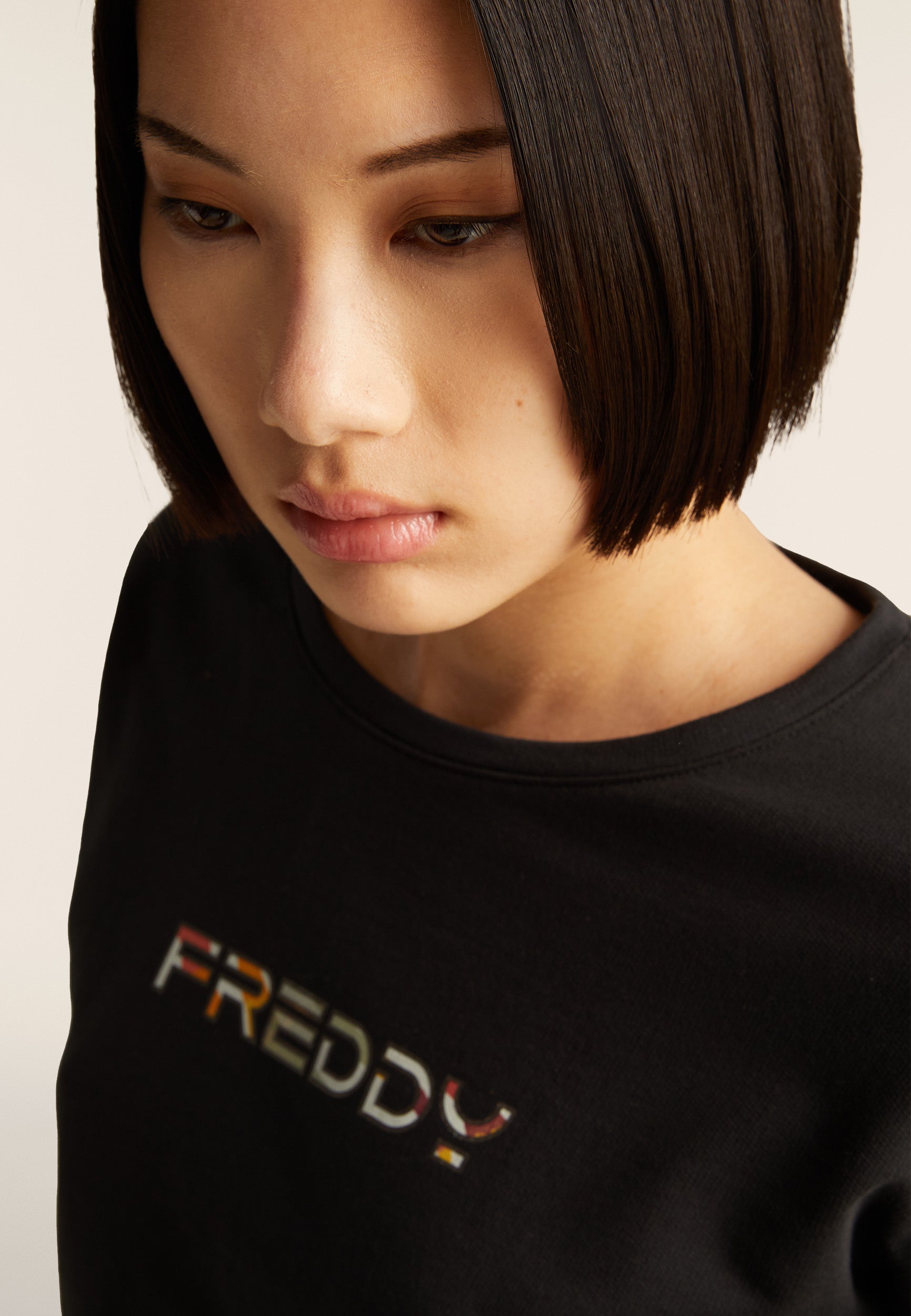 freddy-felpa-cropped-comfort-fit-logo-multicolore image 4