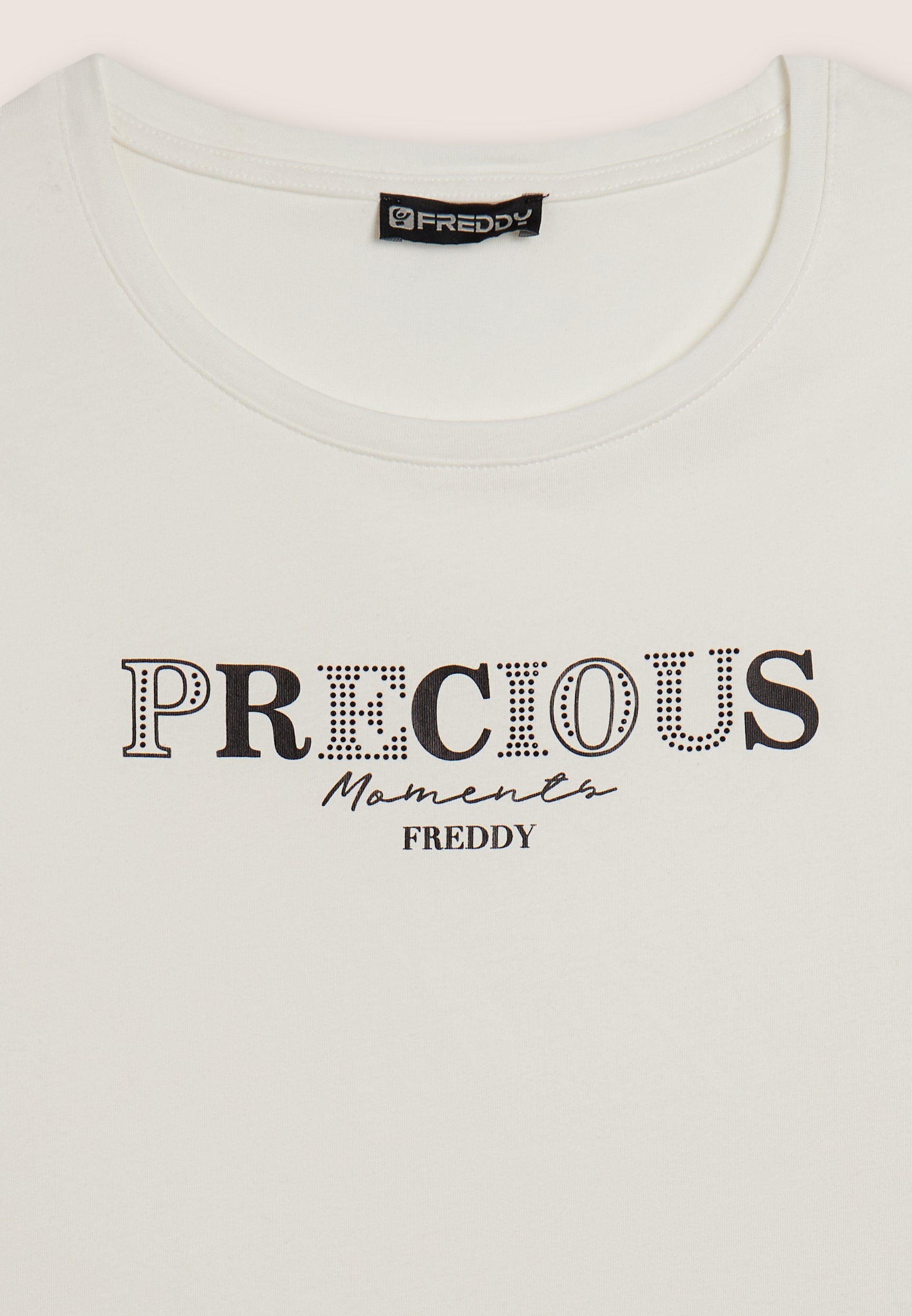 freddy-t-shirt-precious-moments-in-strass-cotone-supima-donna image 7