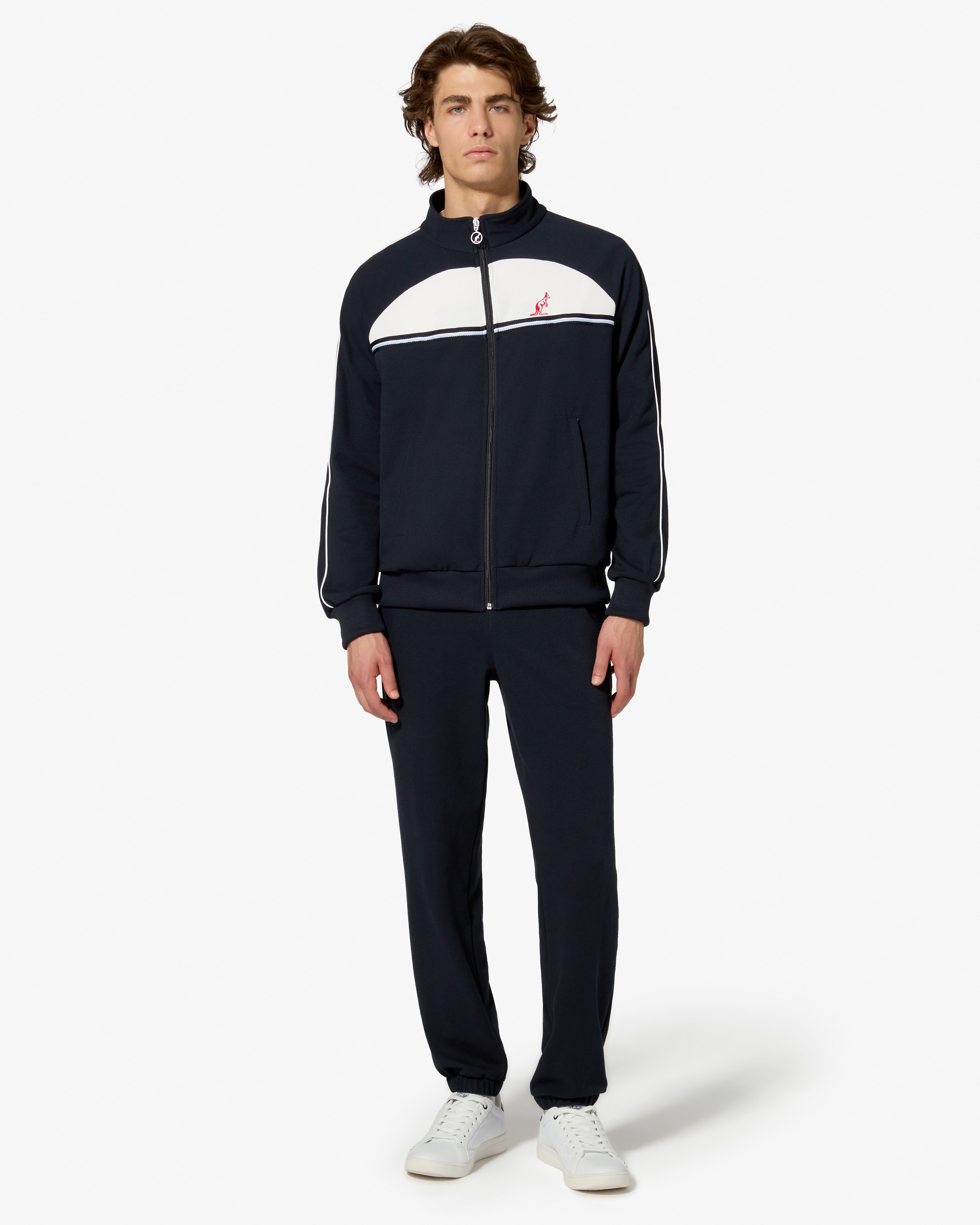australian-wayne-tracksuit-swutu0111-tuta-piquet-blu-navy-made-in-italy image 1