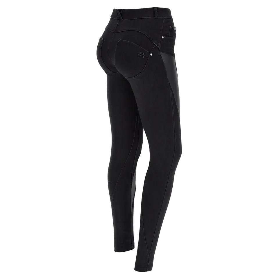freddy-wr-up-jeans-superskinny-denim-navetta-con-inserti-similpelle image 1
