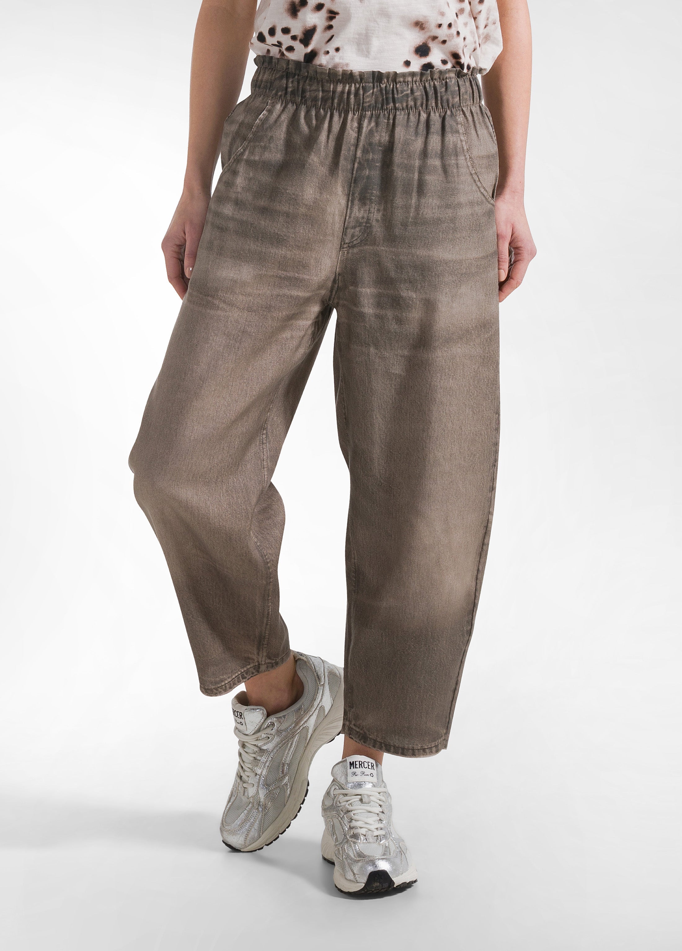 deha-d42536-pantaloni-balloon-denim-effect-nero image 2