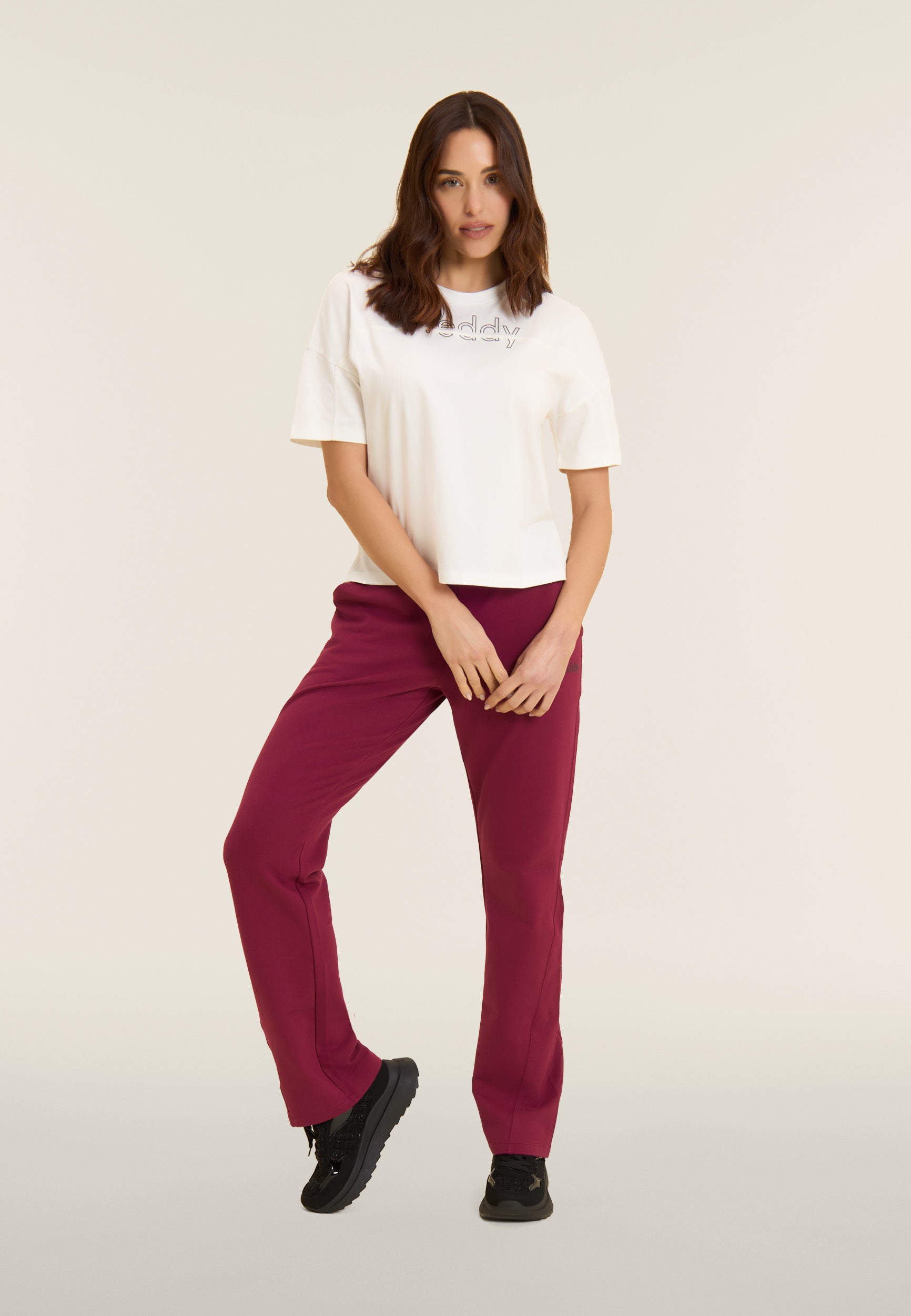 freddy-t-shirt-donna-boxy-cropped-girocollo-cotone image 2