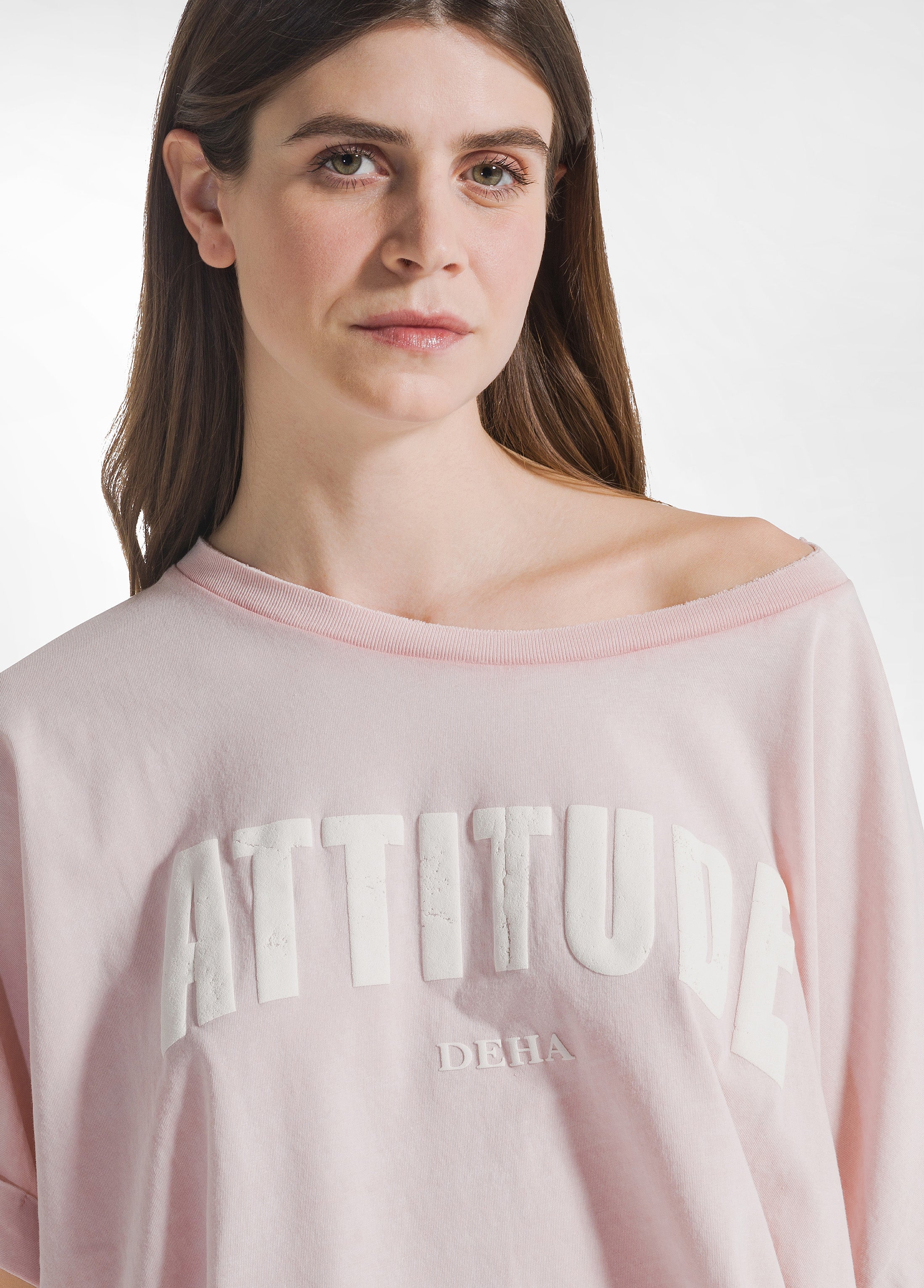 deha-t-shirt-ampia-effetto-sfumato-rosa image 3