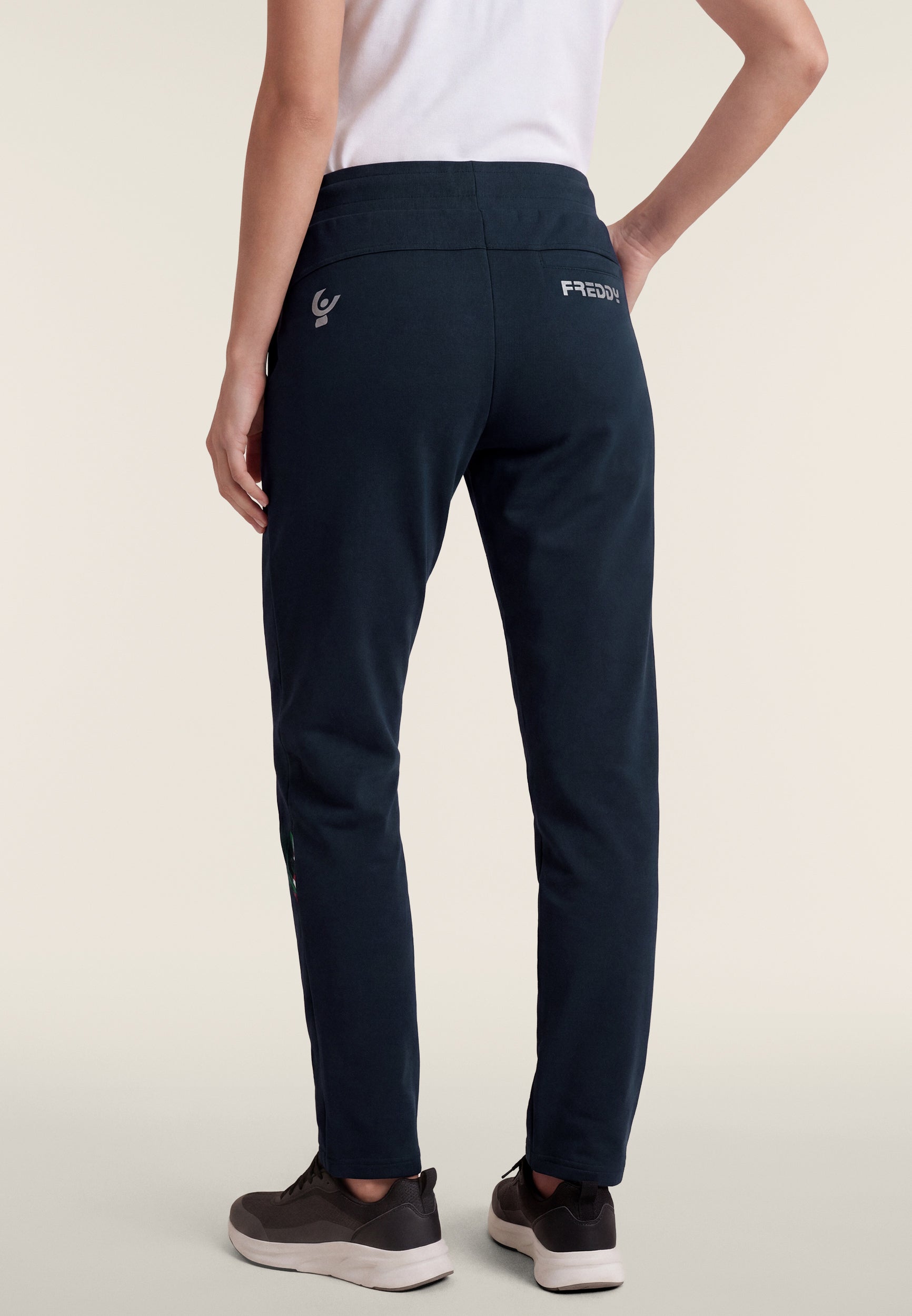freddy-pantalone-donna-fipav-regular-fit-in-felpa-bielastica image 3