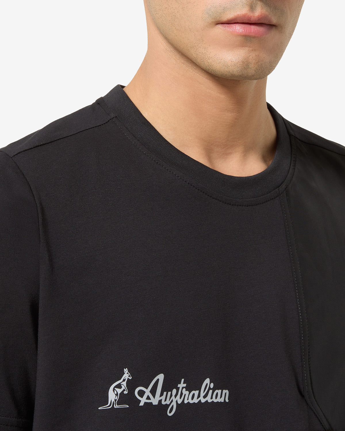australian-gen-t-shirt-maglietta-cotone-nera-sportswear image 4