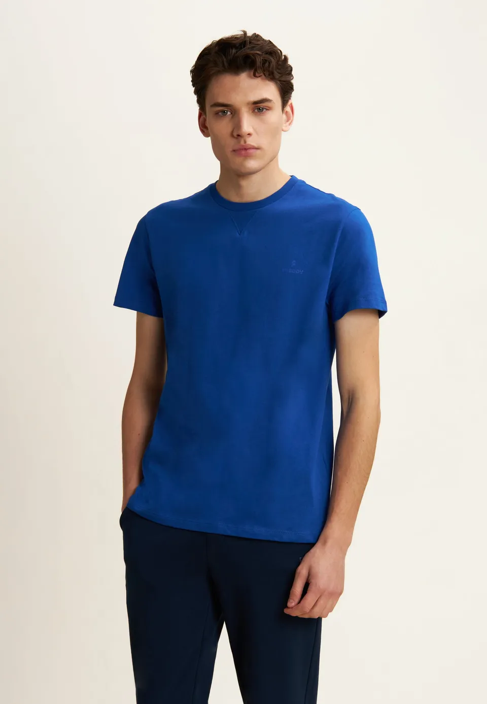 freddy-t-shirt-regular-girocollo-cotone-con-logo-tono-su-tono image 1