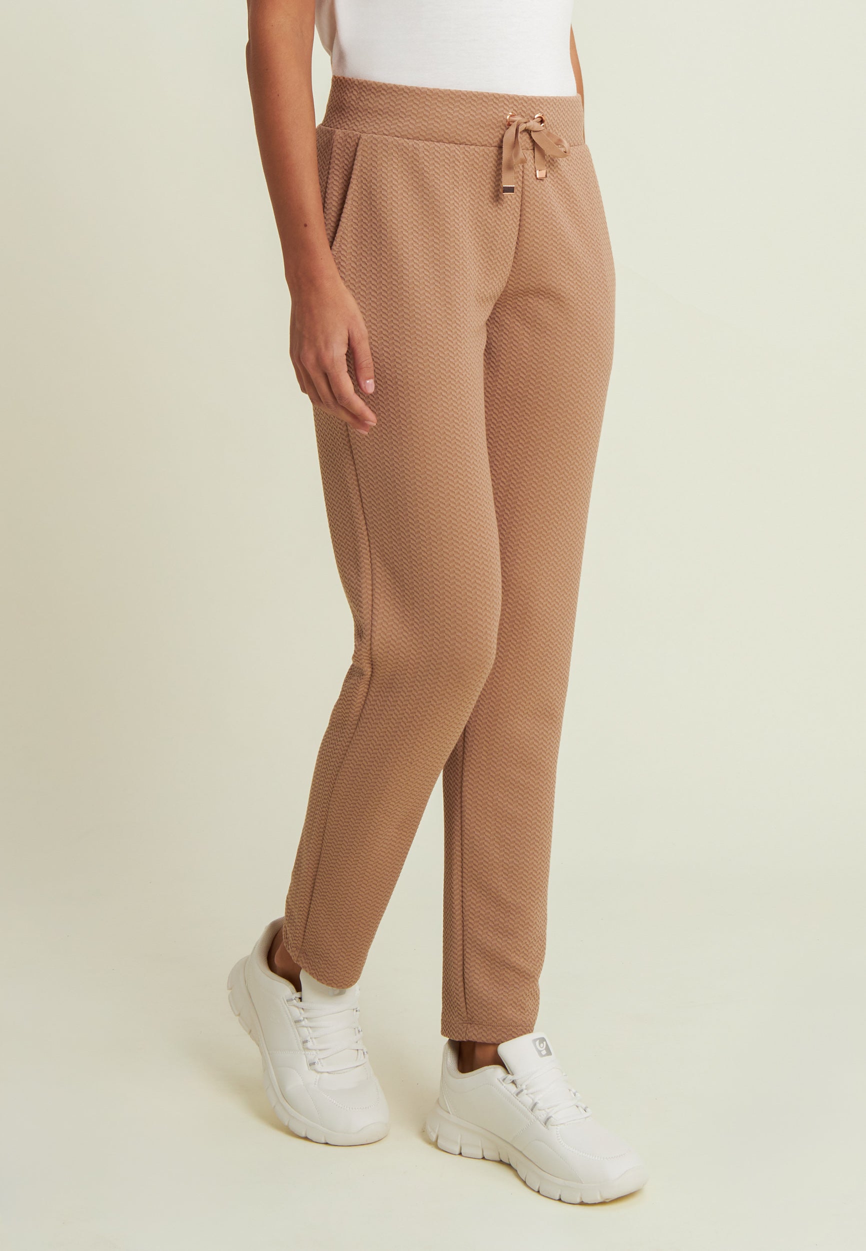freddy-pantaloni-donna-felpa-micro-trecce-fondo-dritto-pantaloni-tuta image 1