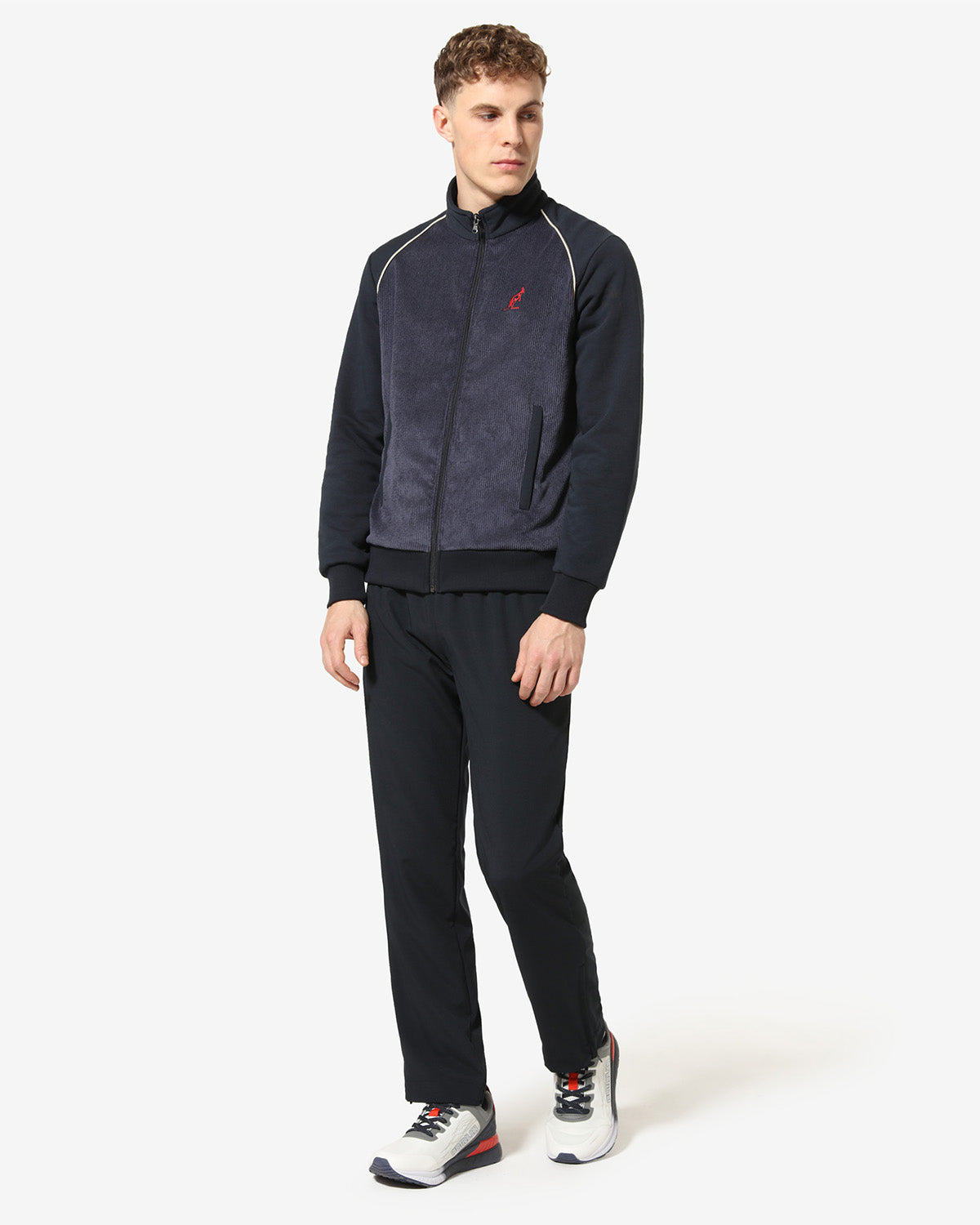 australian-classy-track-pant-pantalone-slam-blu-navy-con-zip-made-in-italy image 2