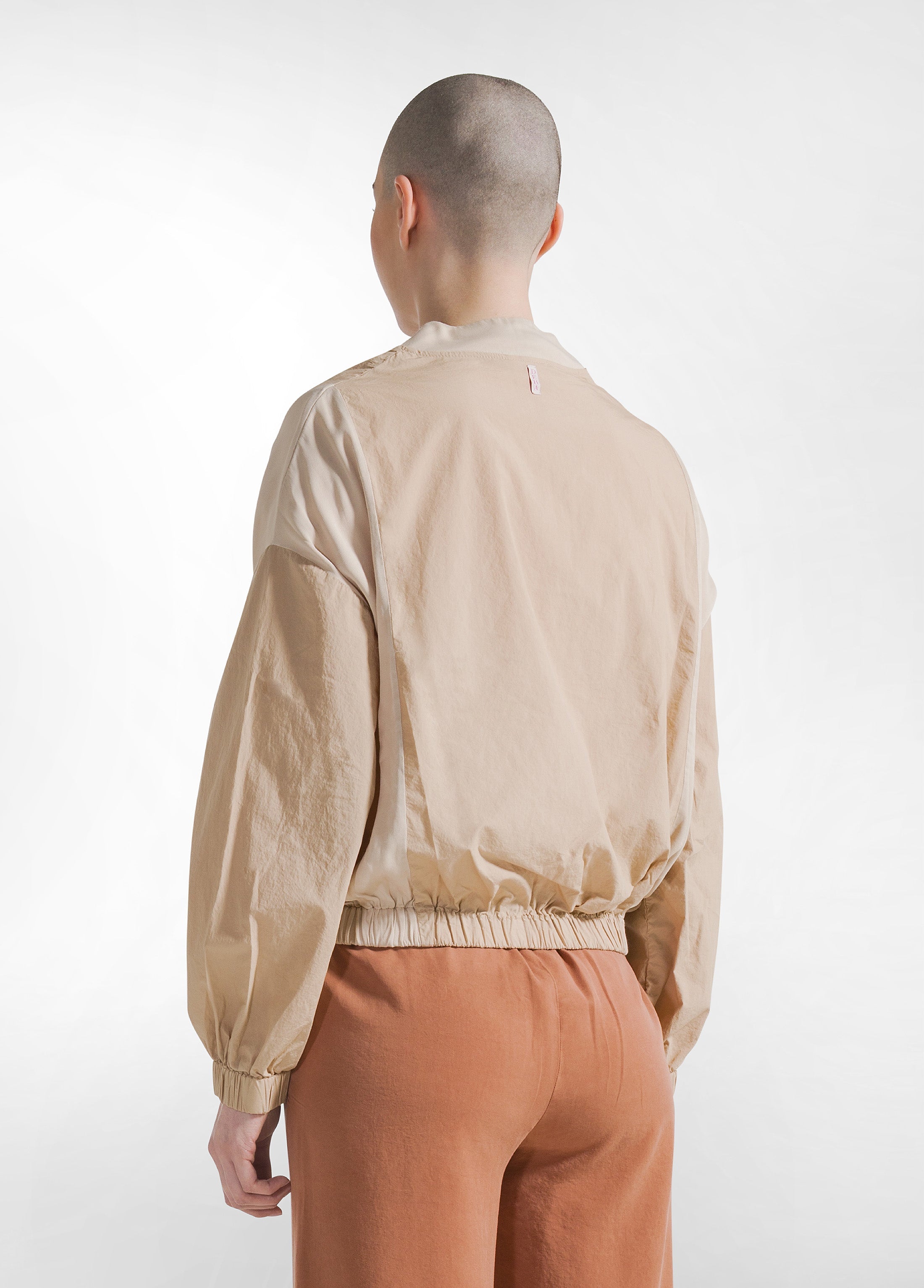 deha-d22600-giacca-bomber-in-popeline-beige image 2