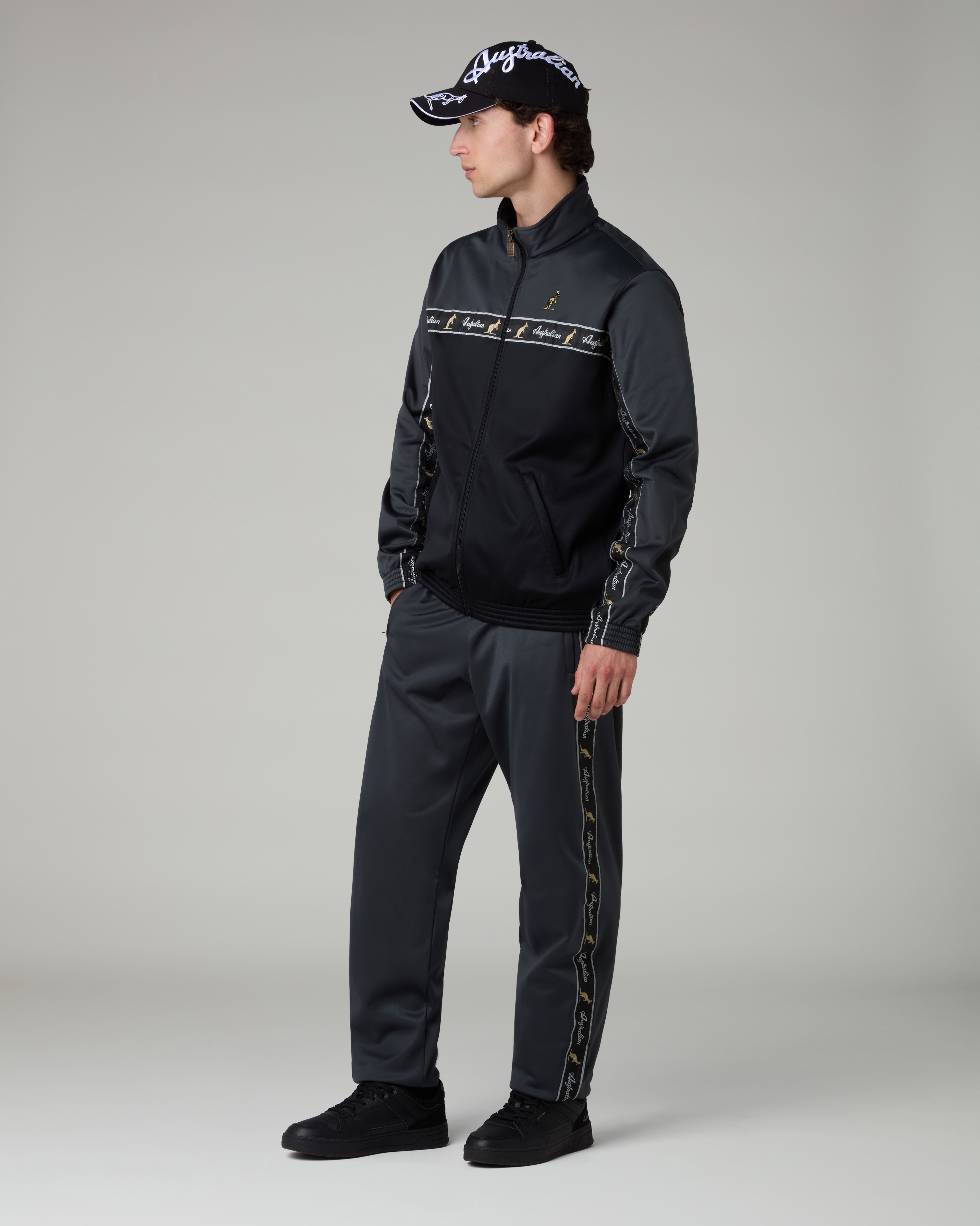 australian-acetate-track-pants-pantalone-tuta-acetato-grigio-titanio-zip image 2