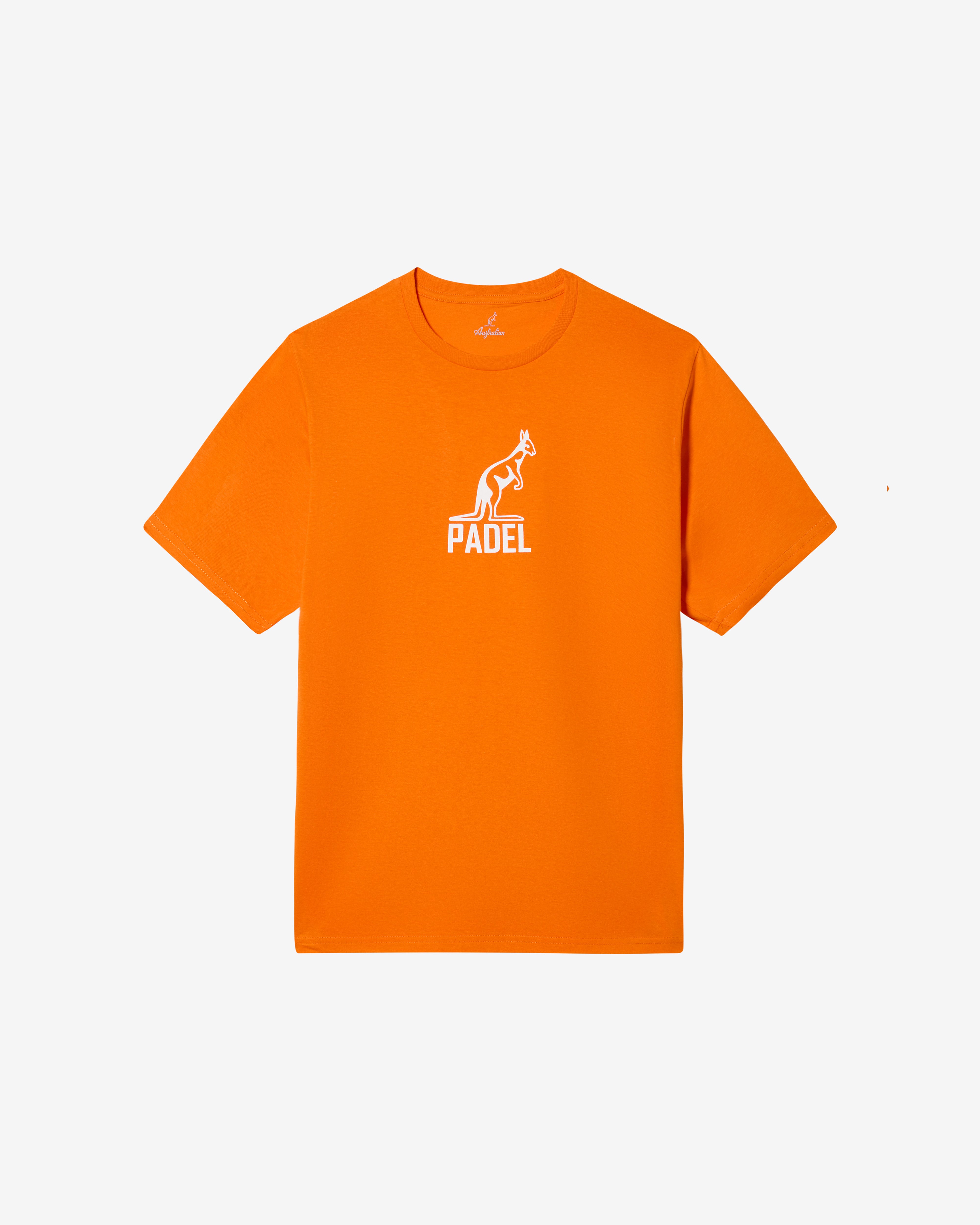 australian-cotton-logo-t-shirt-t-shirt-in-cotone-arancio-acceso-regular-fit image 1