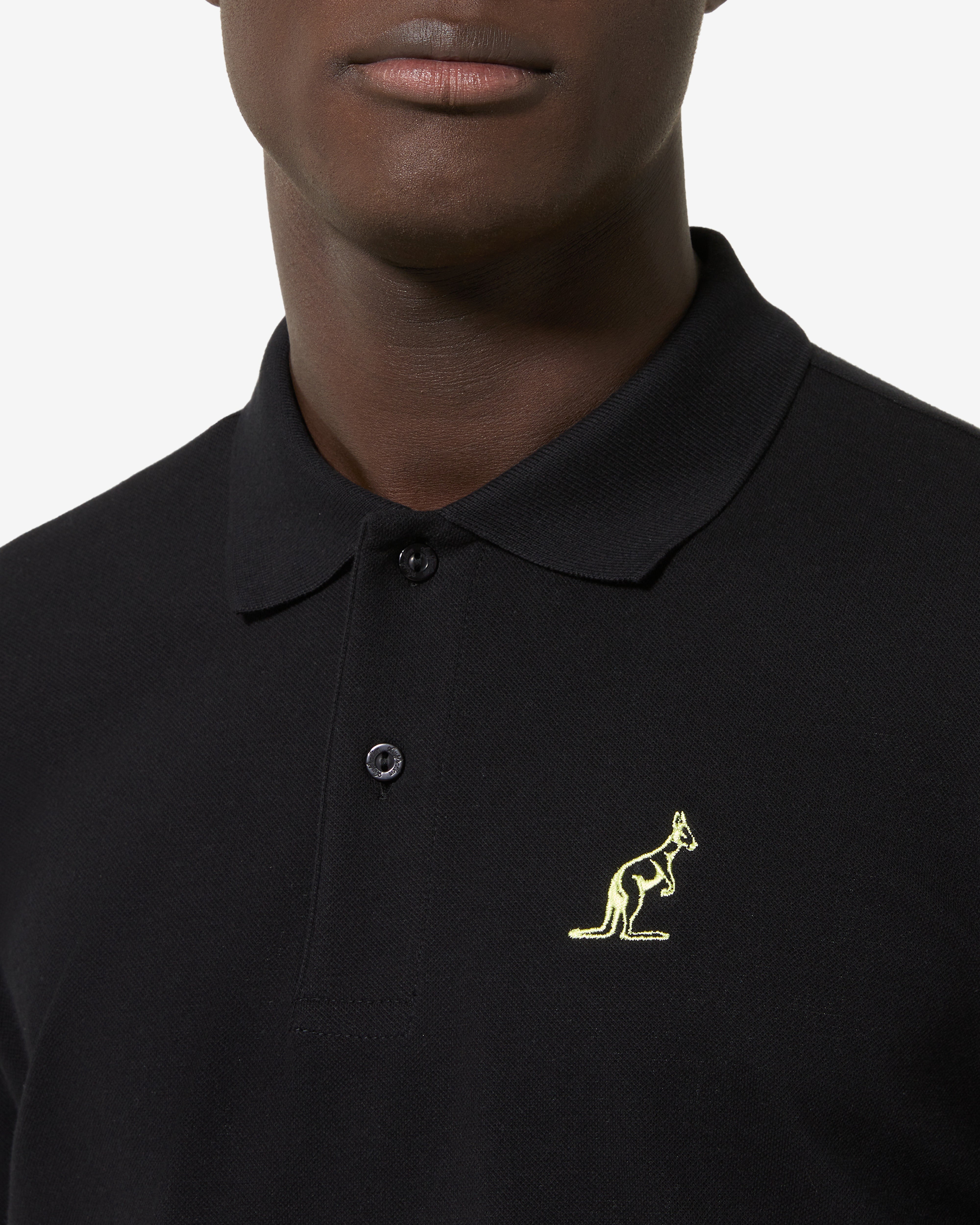 australian-vinyl-polo-shirt-polo-tennis-nera-regular-fit image 4