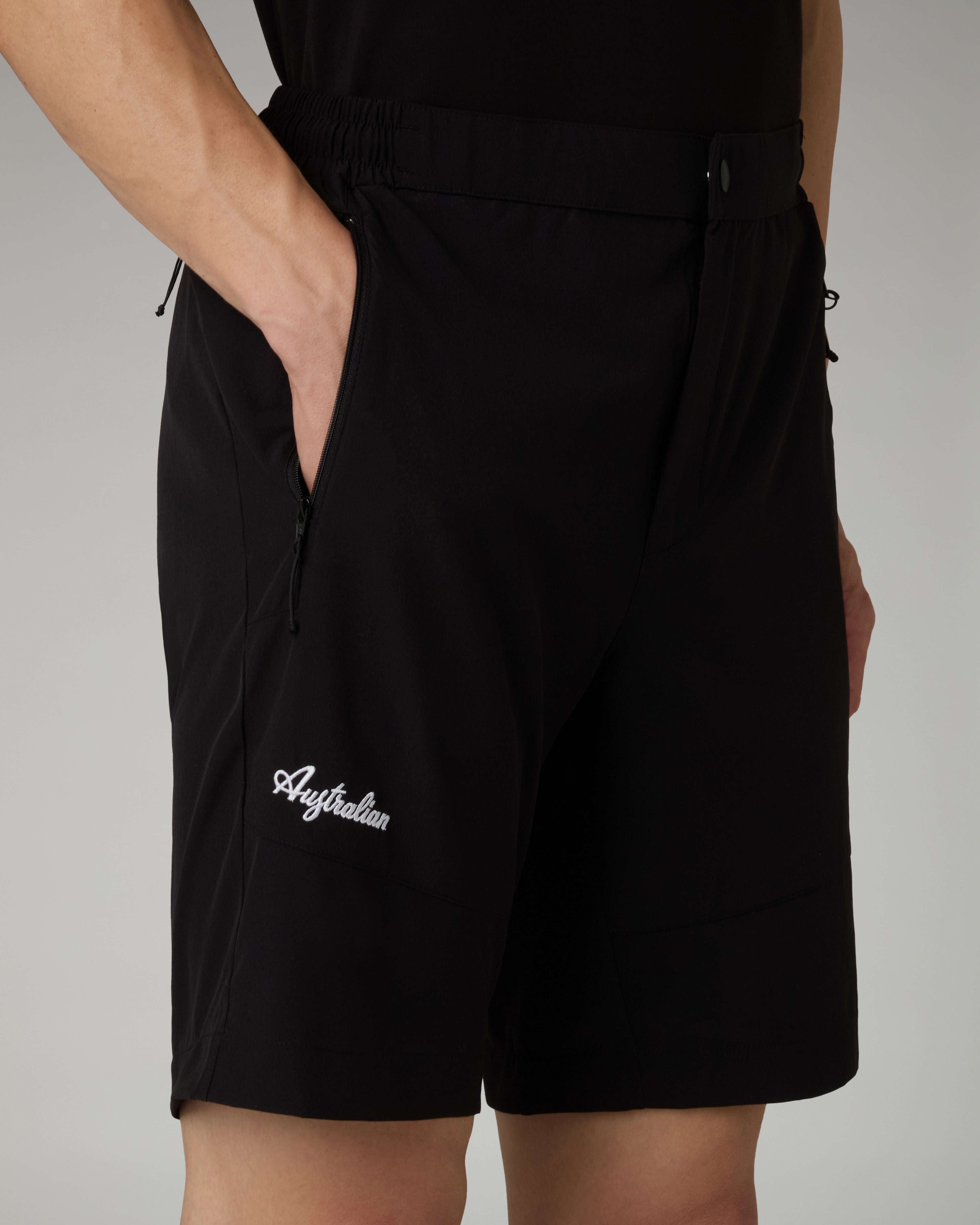 australian-city-slam-short-nero-short-bi-elastico-slam-con-zip image 4