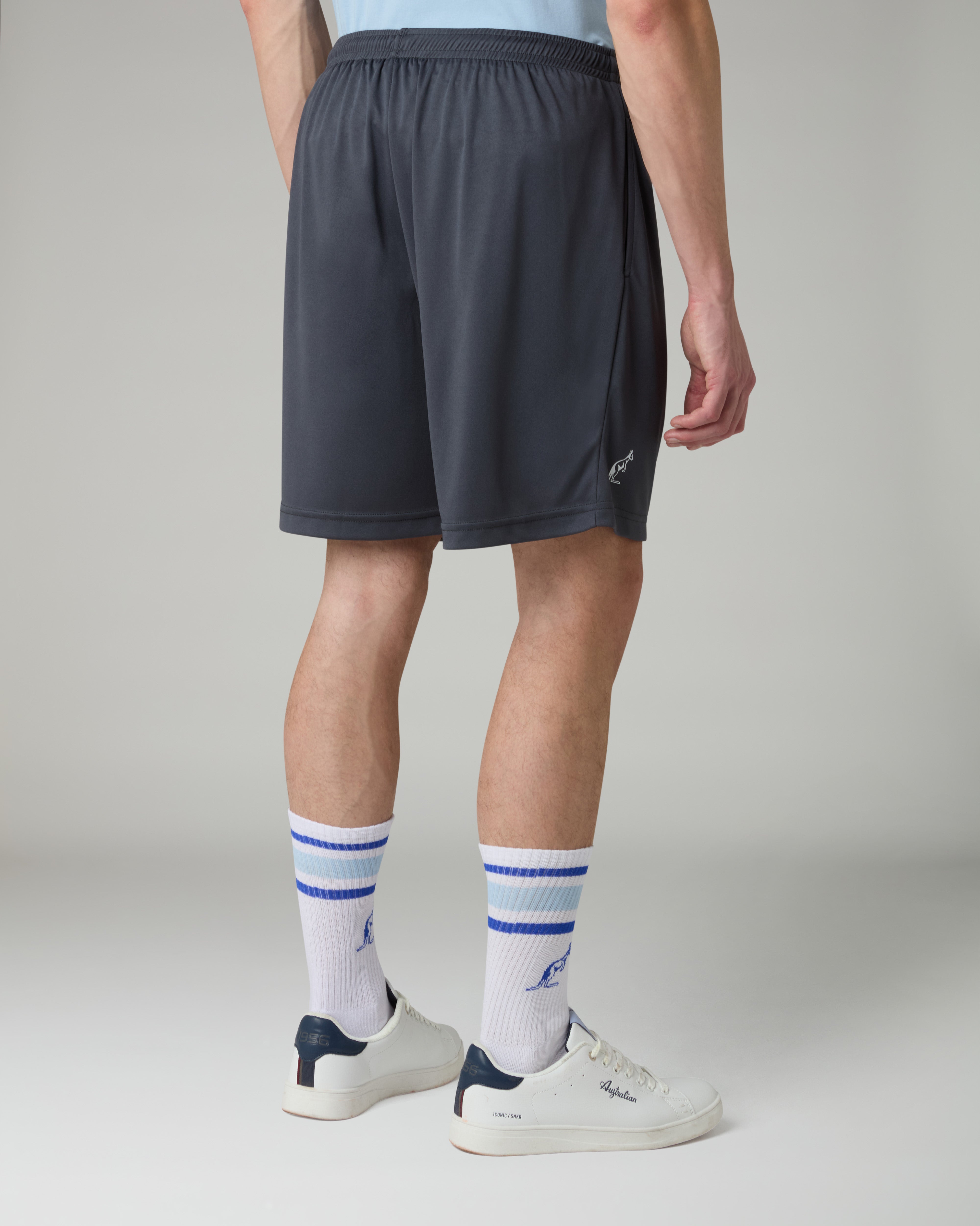 australian-ace-short-short-elastico-traspirante-con-slip-interno-grigio-titanio image 3