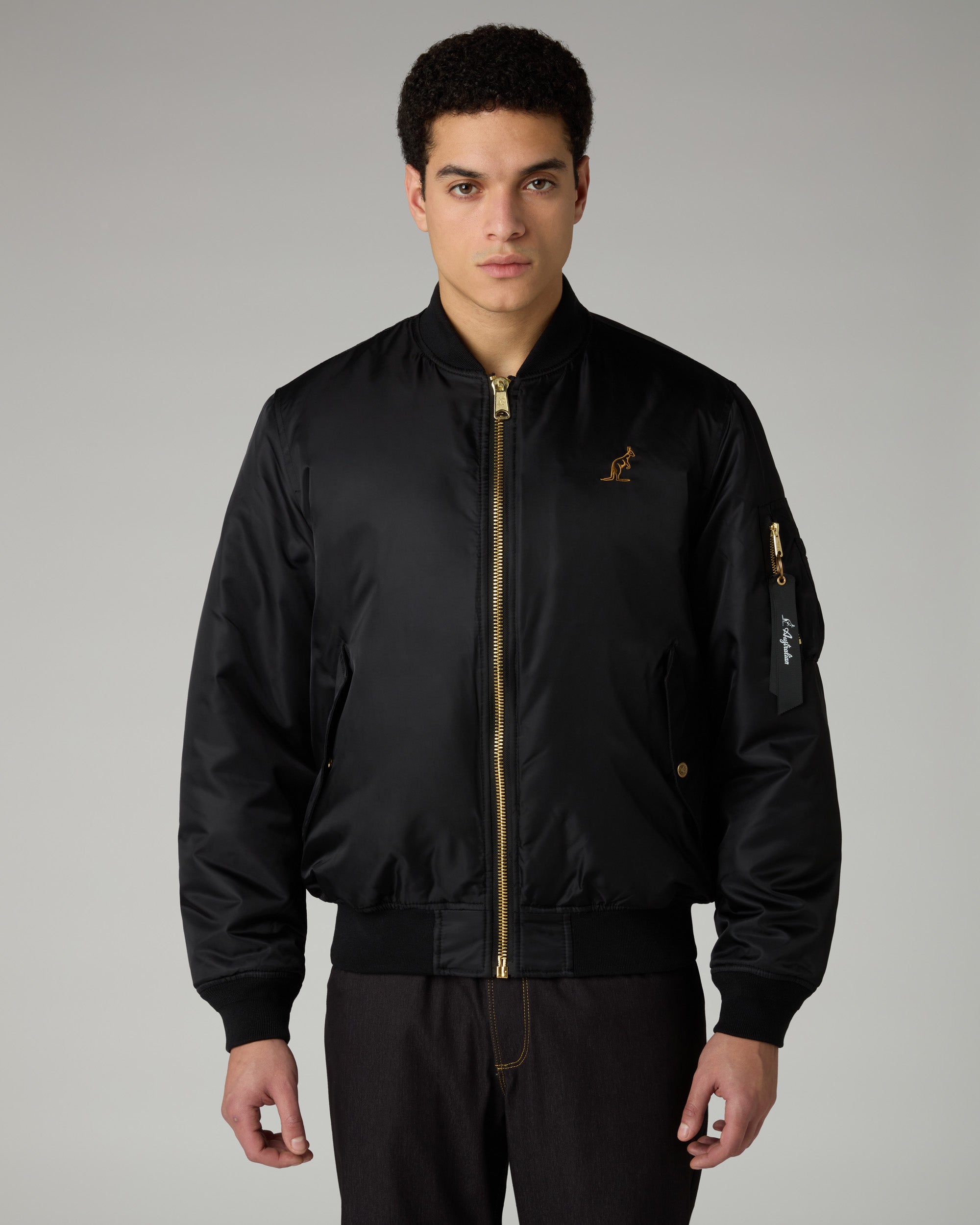 australian-archive-bomber-jacket-giubbotto-nylon-twill-nero image 3