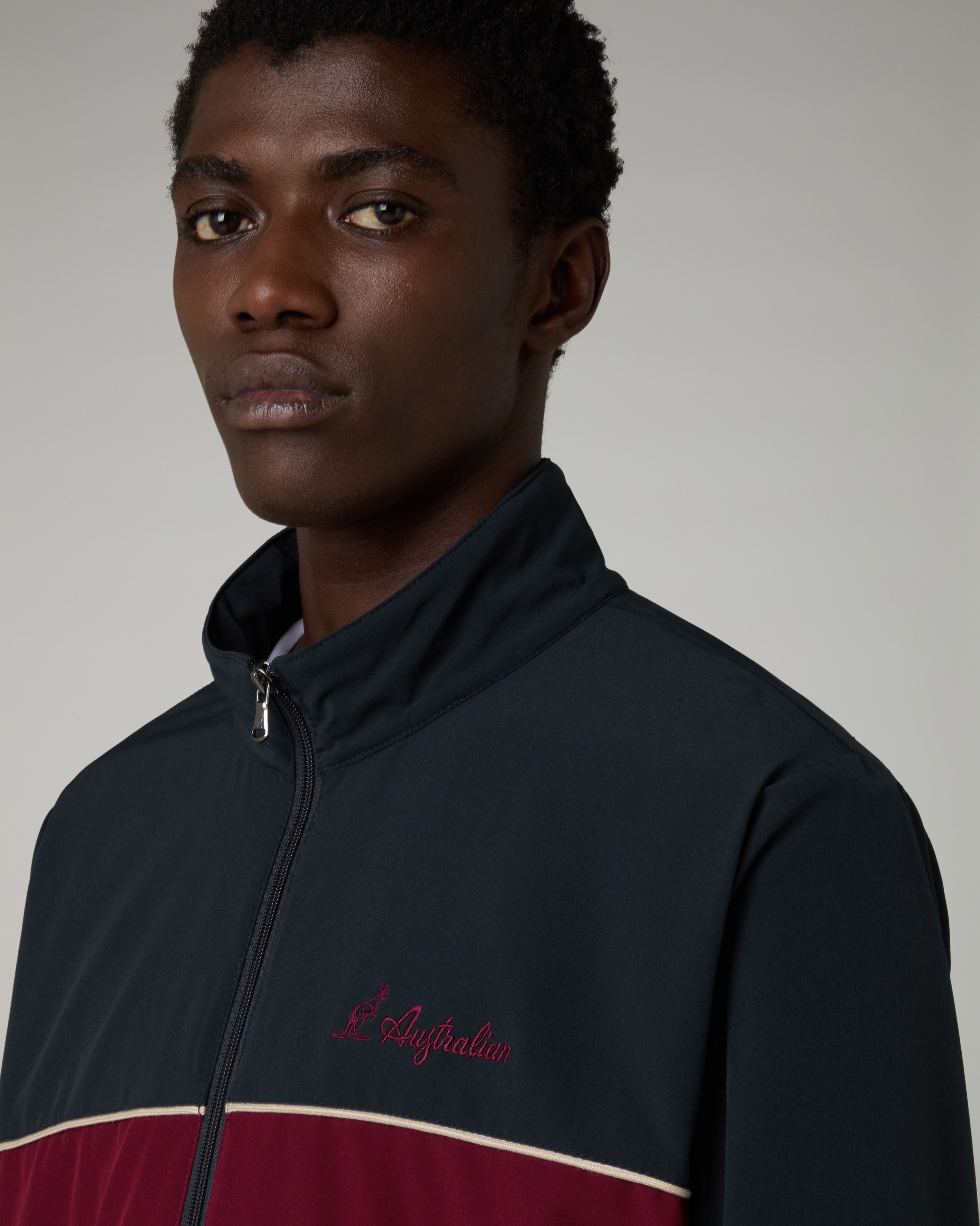 australian-color-block-slam-tracksuit-rubino-tuta-tecnica-foderata image 4