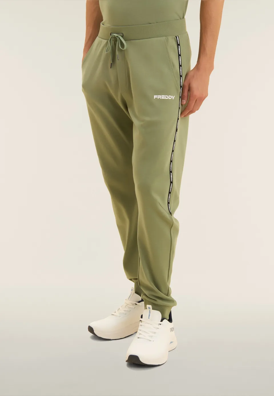 freddy-pantaloni-sportivi-in-cotone-con-inserto-logato image 1
