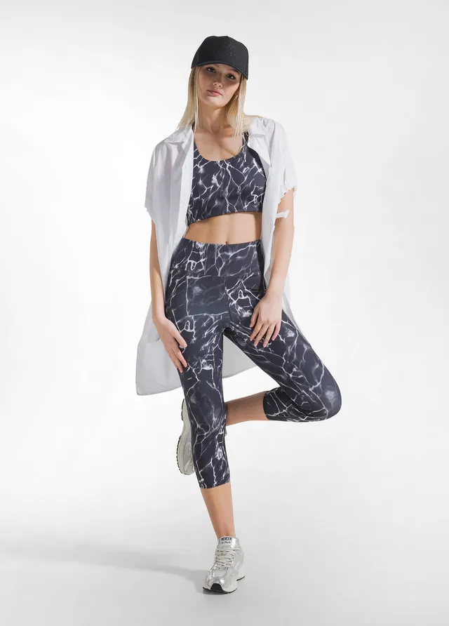 deha-leggings-7-8-allover-in-microfibra-nero image 1