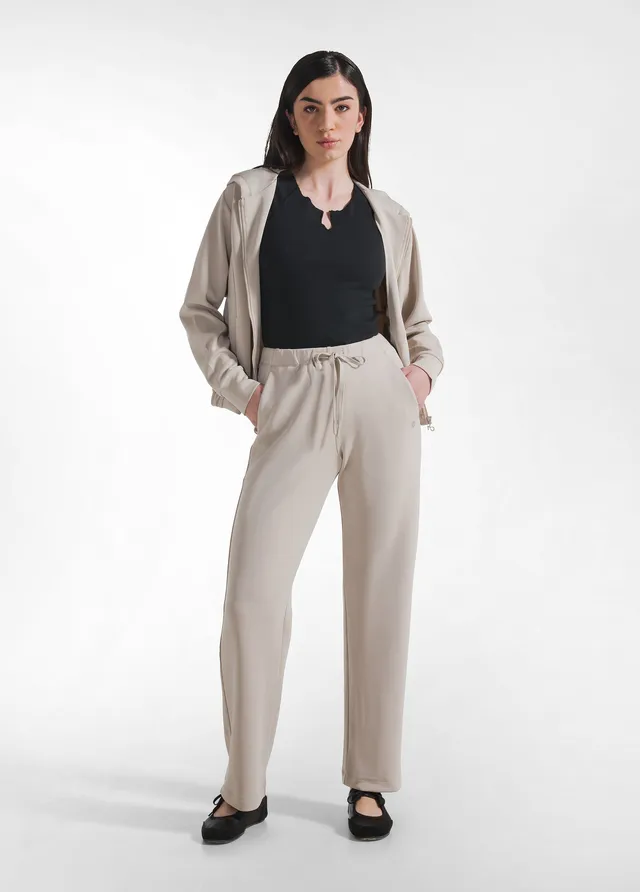 deha-pantalone-dritto-soft-touch-beige-d22005-modal-comfort image 1