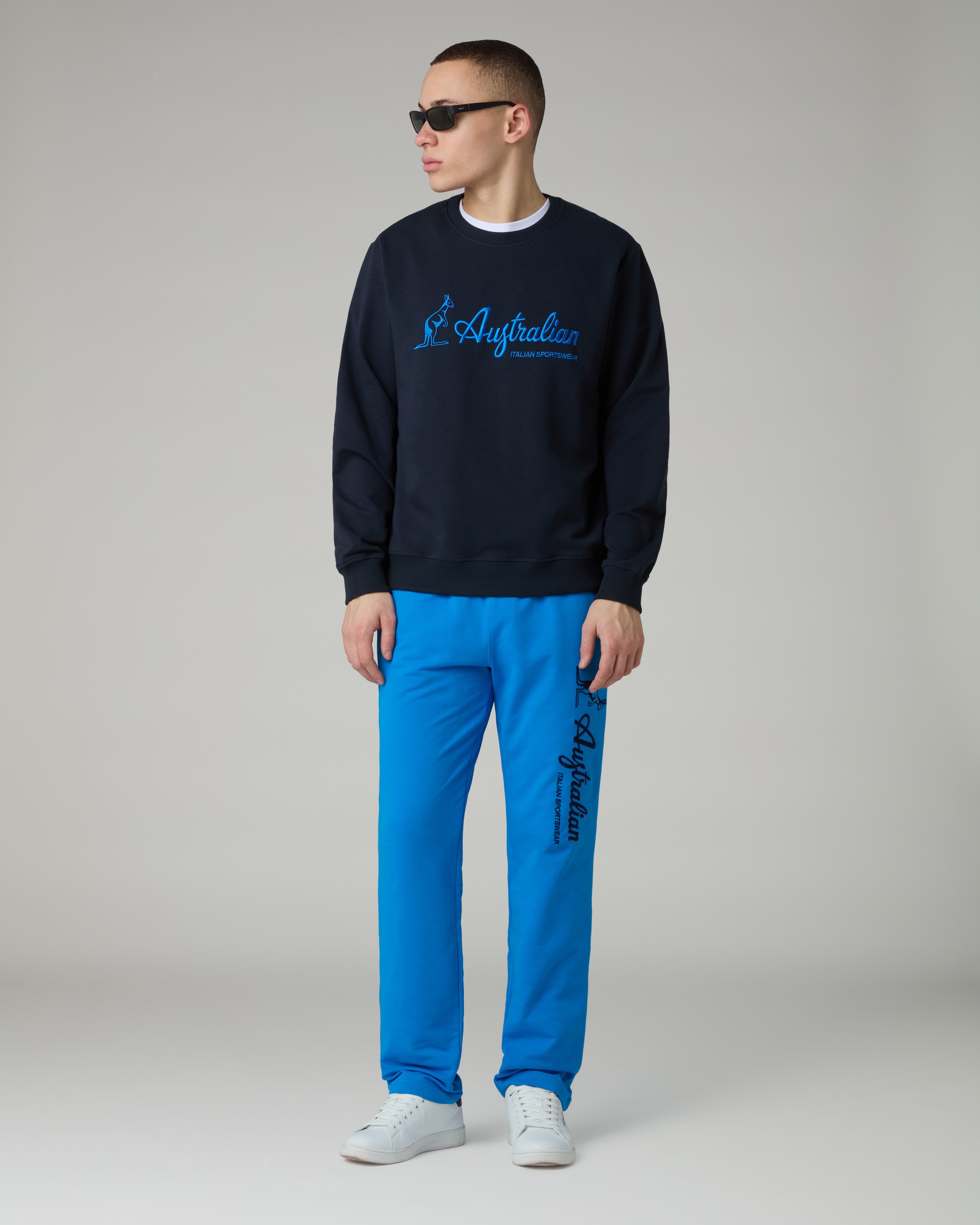 australian-statement-logo-crewneck-felpa-girocollo-blu-navy image 2