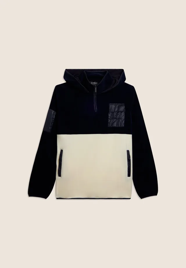 freddy-felpa-half-zip-a-blocchi-di-colore-con-dettagli-rip-stop image 1