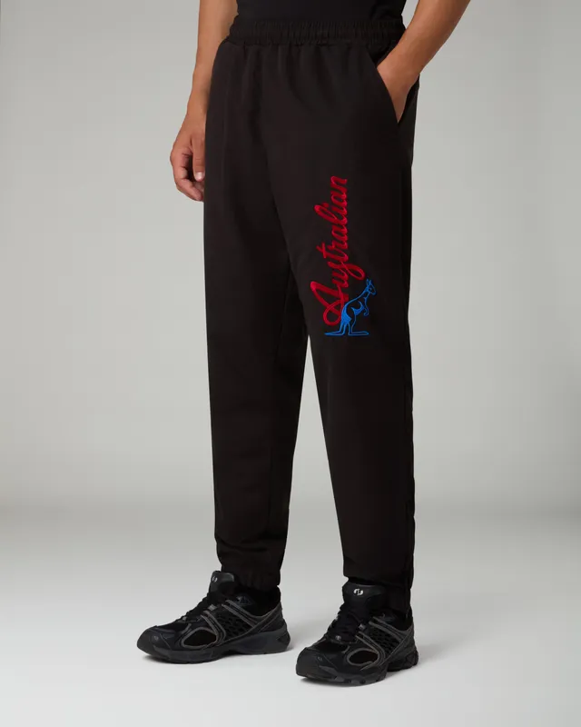 australian-bumper-logo-microtouch-track-pant-pantalone-tuta-nero image 1