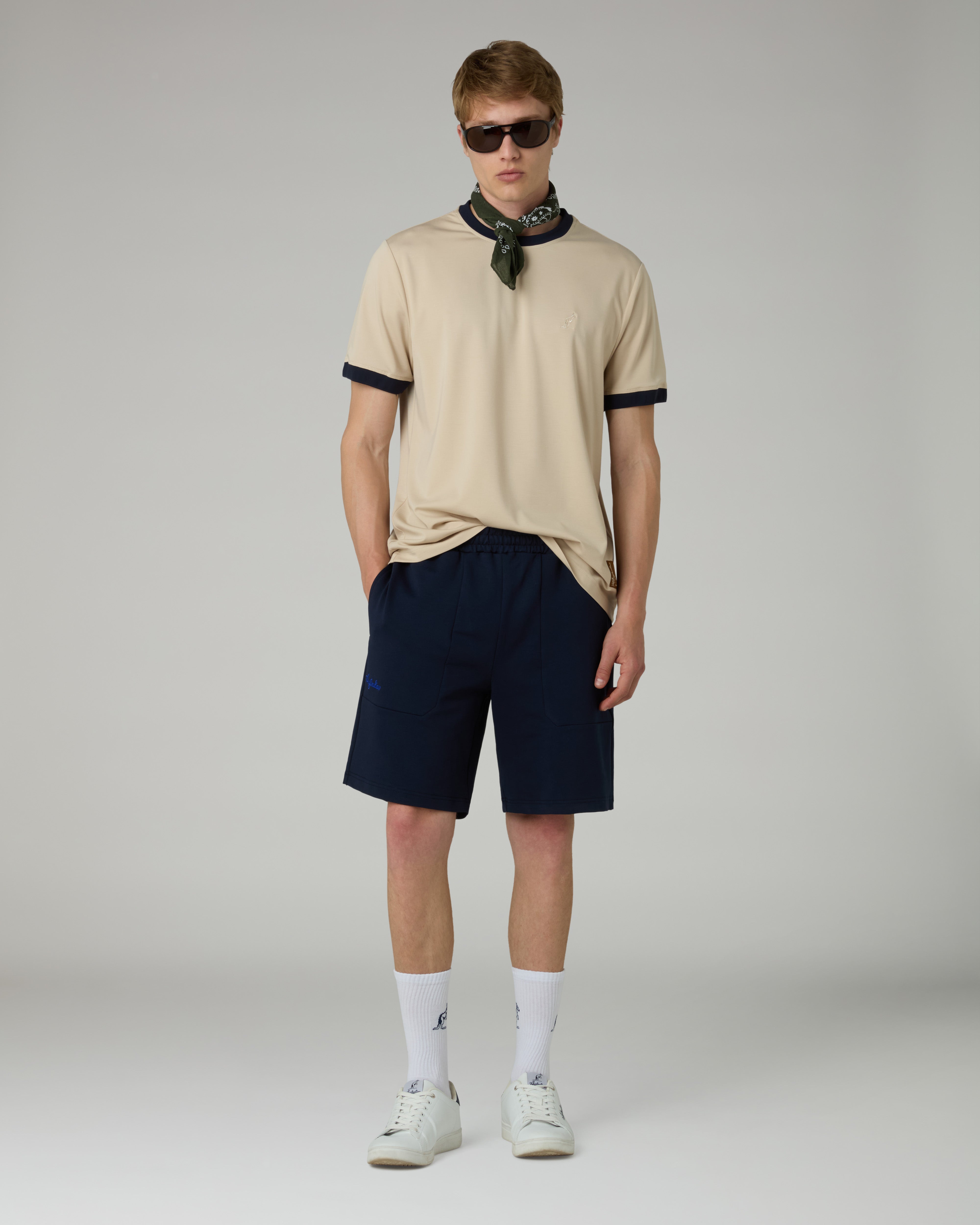 australian-poison-short-short-sportivo-in-tessuto-dream-eclipse-blue image 2