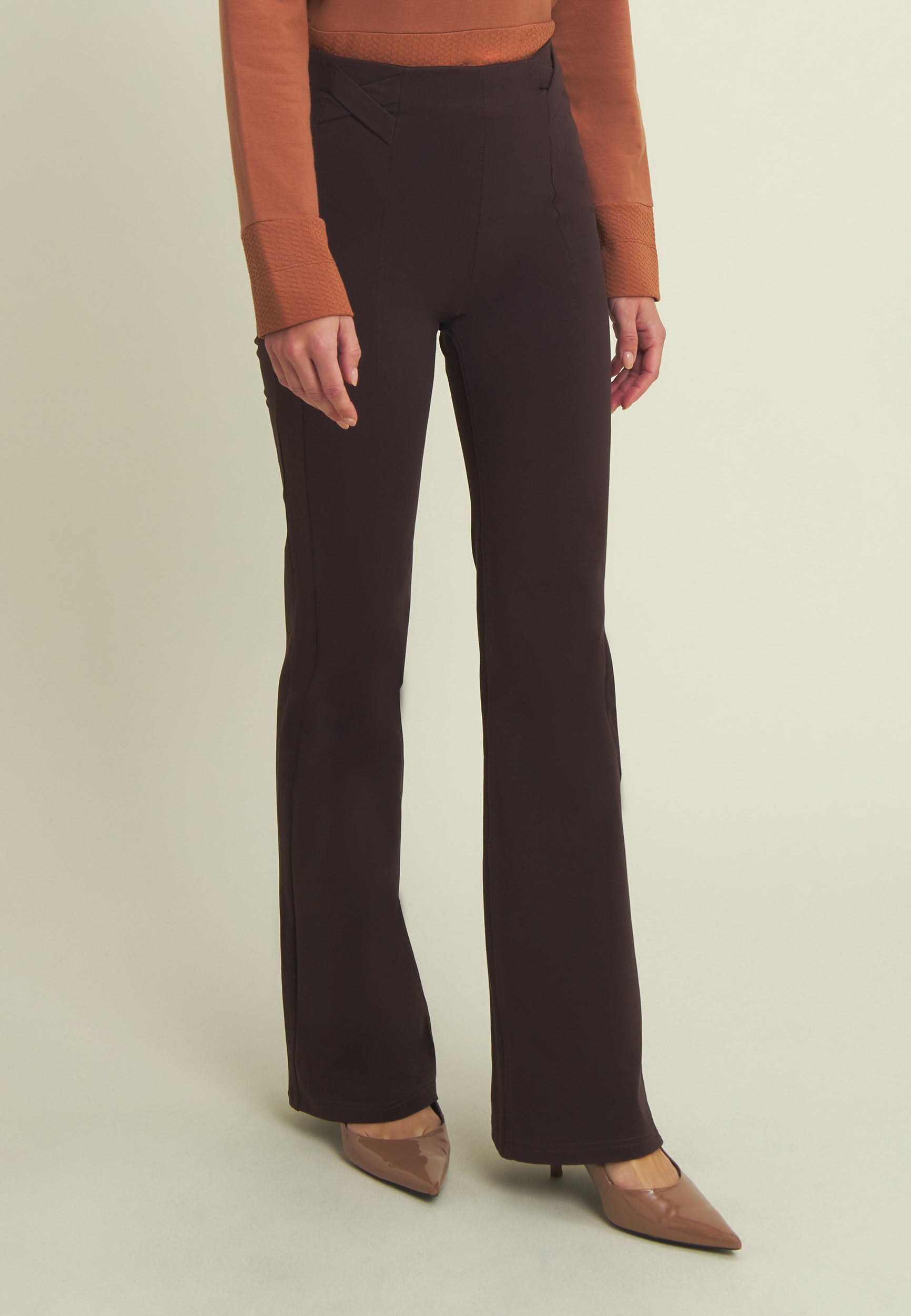freddy-pantaloni-n-o-w-flare-vita-alta-bande-incrociate image 1