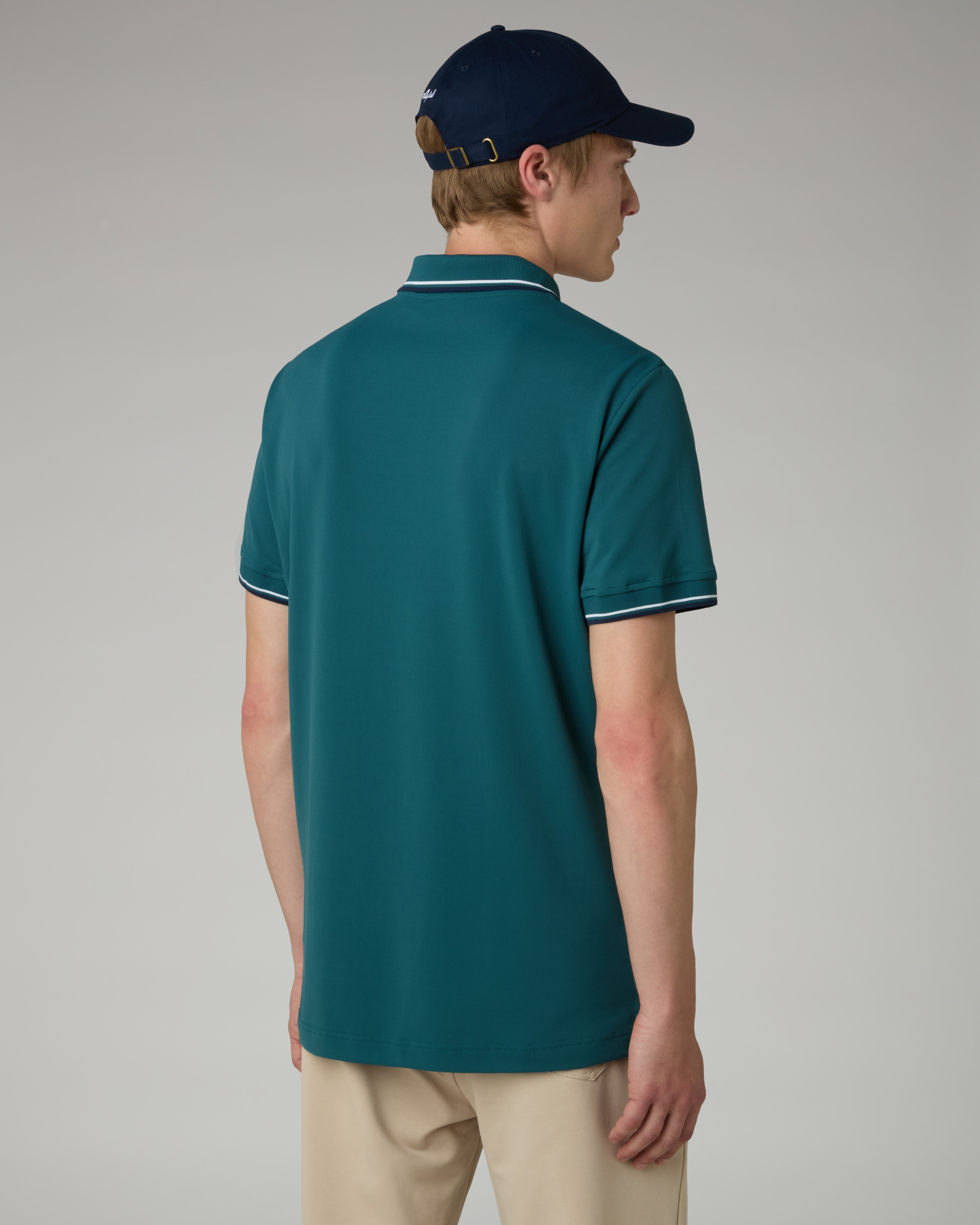 australian-2-stripes-polo-tecnica-in-poliammide-bi-elastica image 3