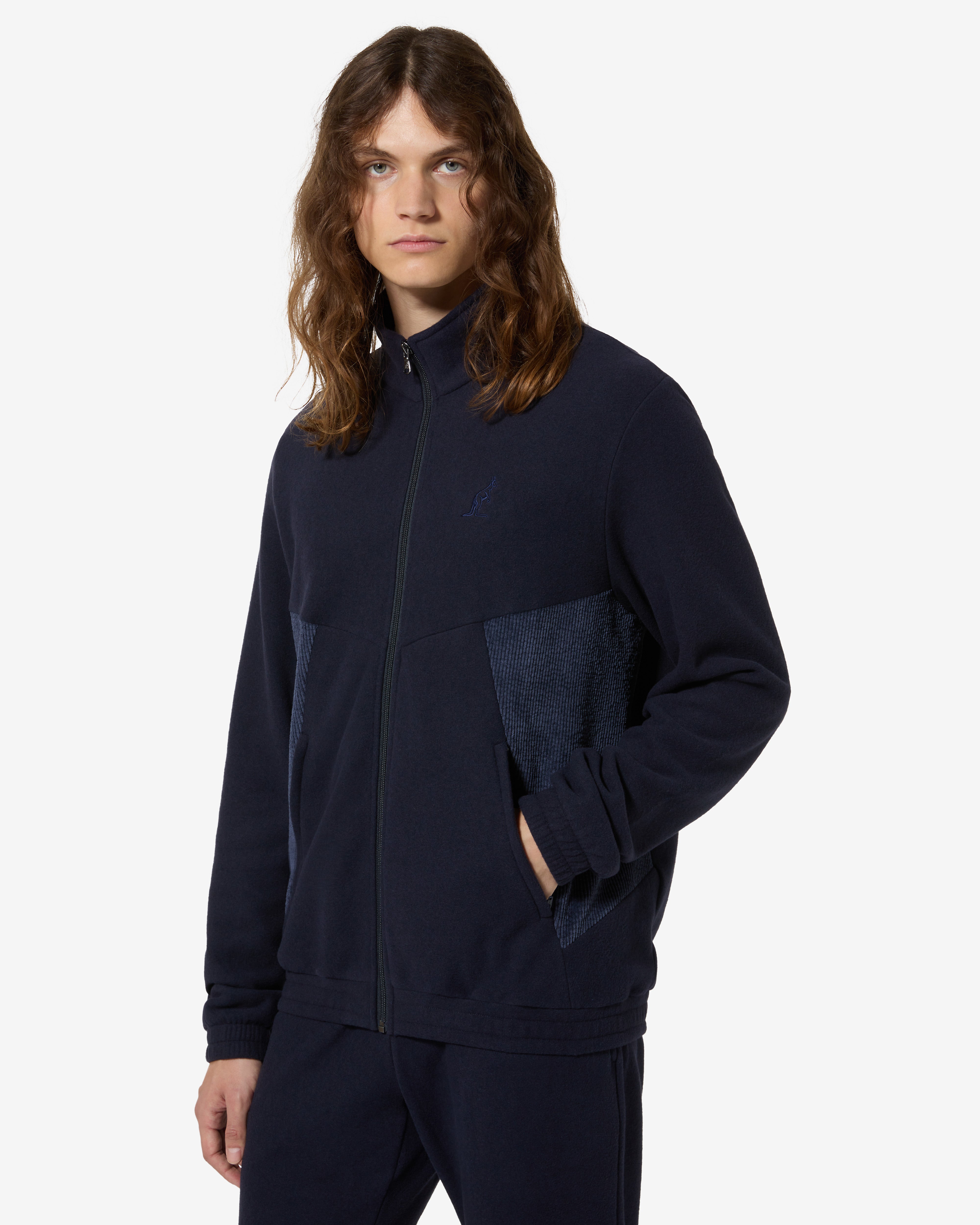 australian-serve-tracksuit-tuta-softech-velluto-blu-navy image 2