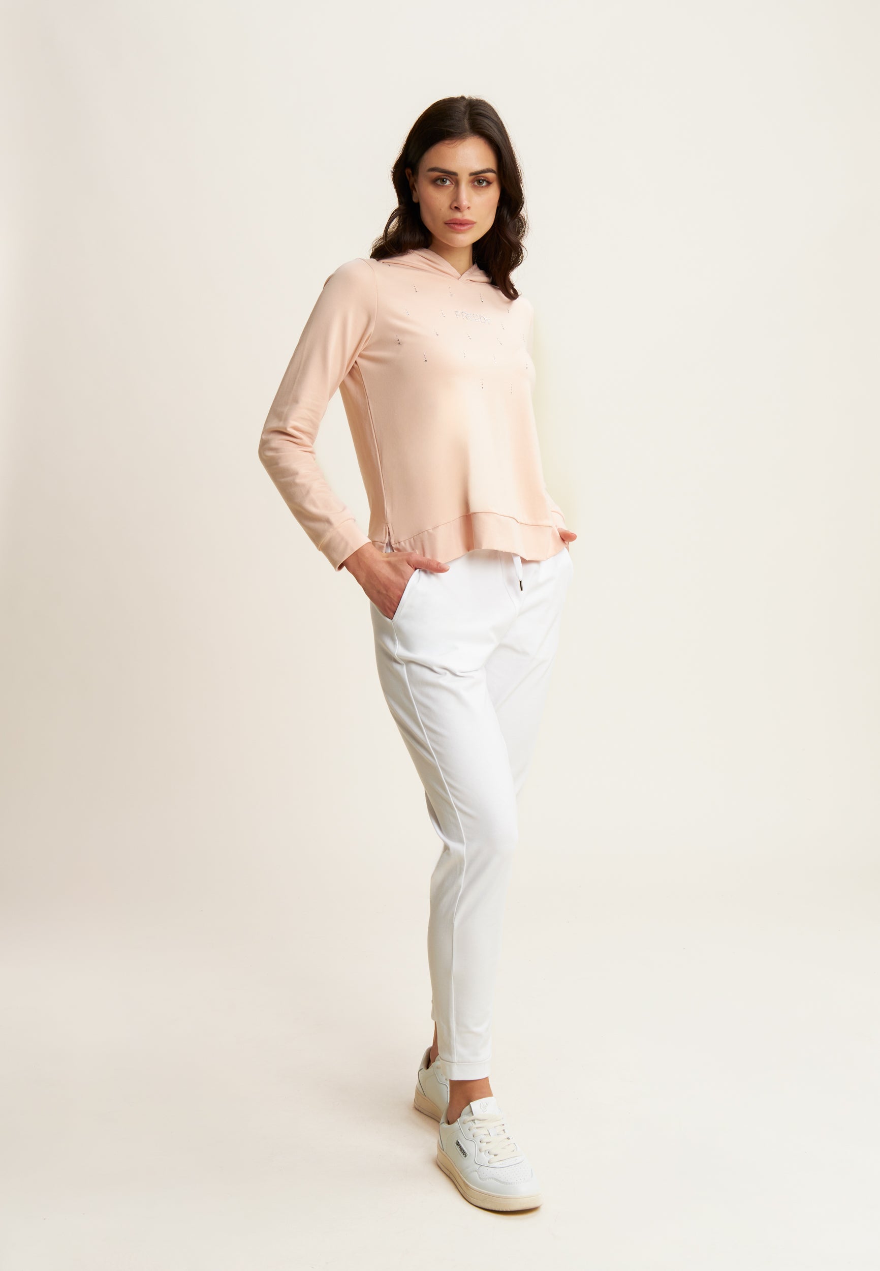 freddy-felpa-con-cappuccio-donna-strass-french-terry-modal image 2