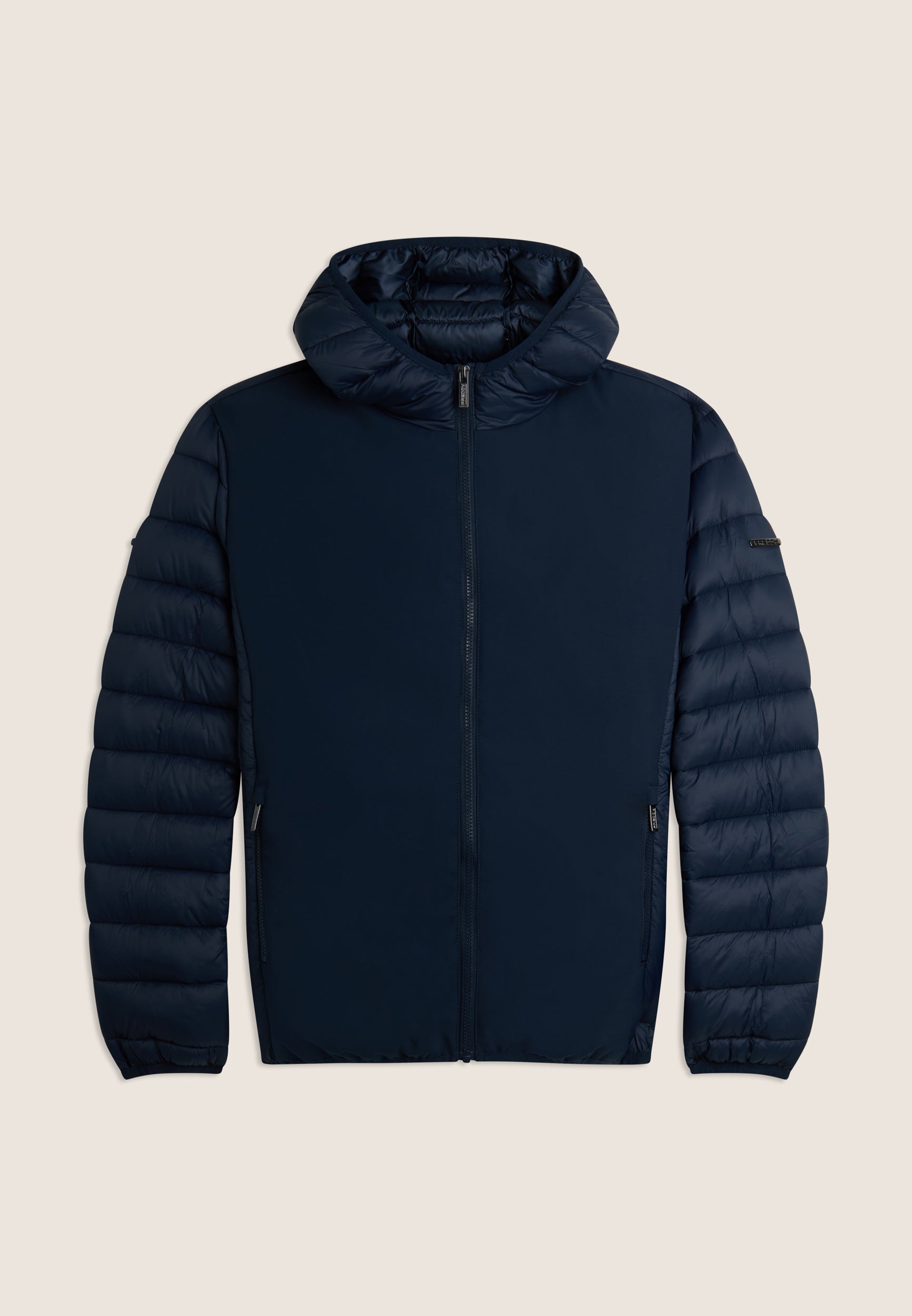 freddy-piumino-trapuntato-uomo-con-fronte-softshell-zip-e-cappuccio image 1