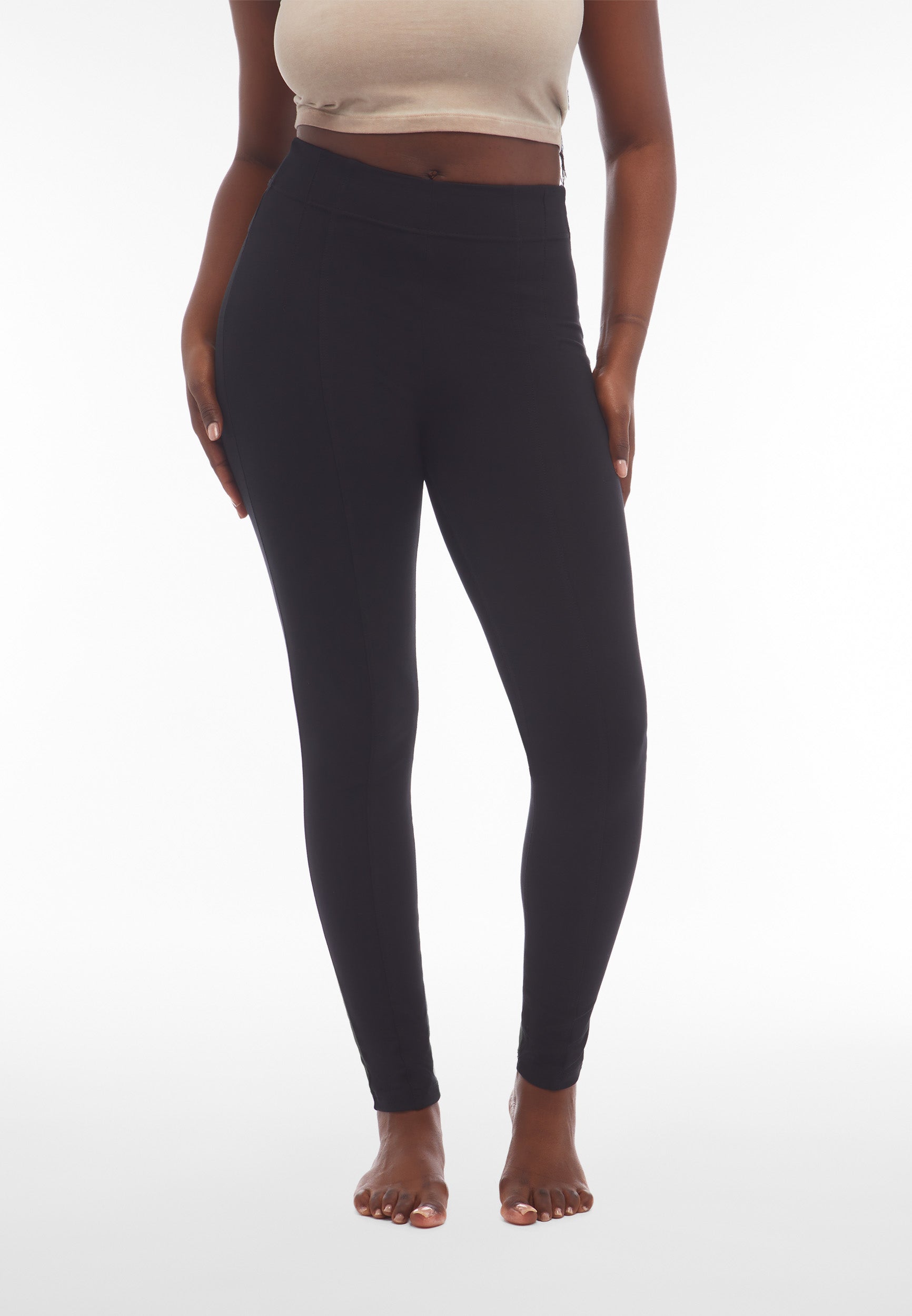 freddy-n-o-w-pantaloni-in-jersey-vita-bustier-impuntura-centrale image 1