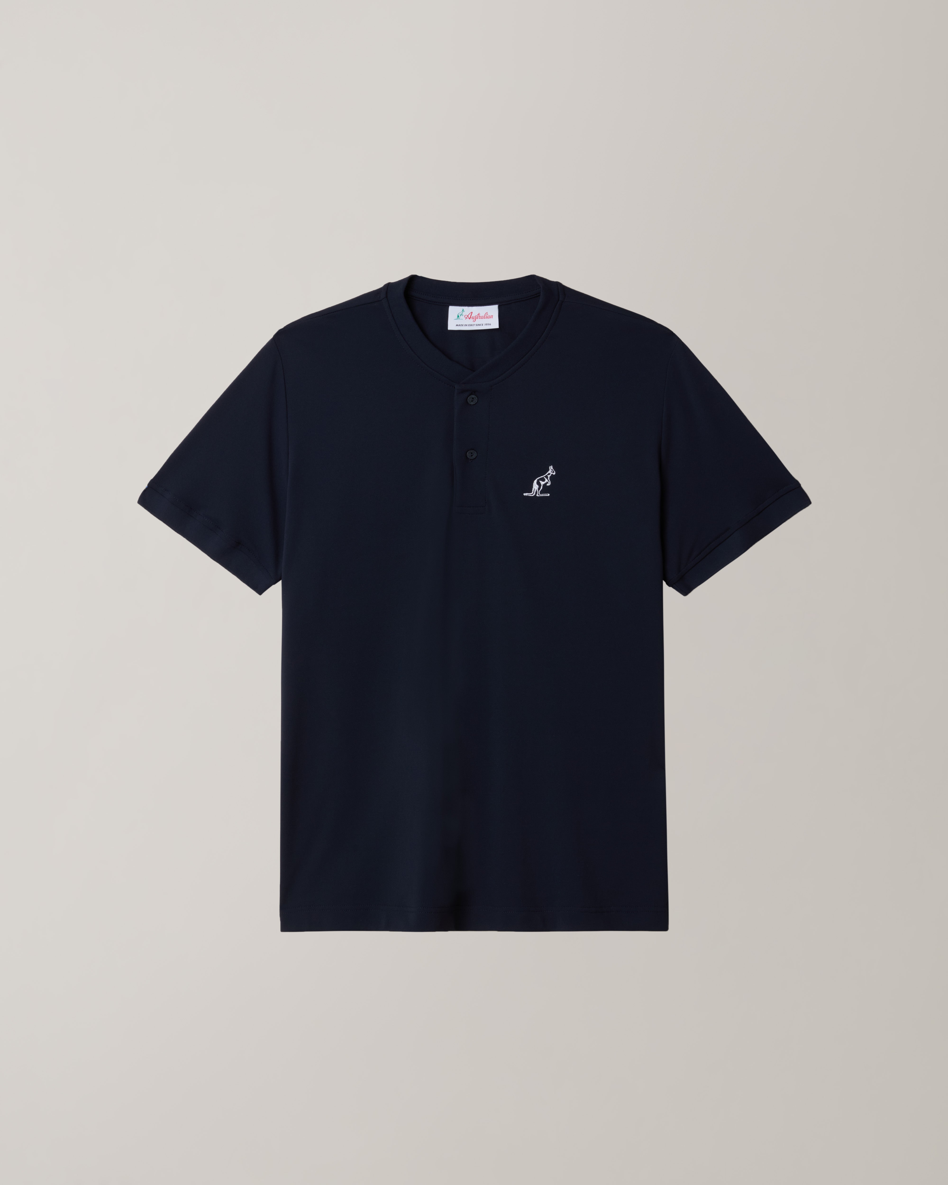 australian-style-polo-shirt-polo-piquet-tecnico-blu-navy-regular-fit image 5
