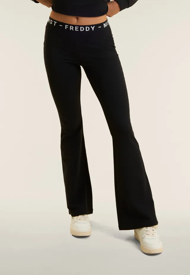 freddy-wr-up-pantaloni-sportivi-aderenti-con-fondo-super-flare image 1