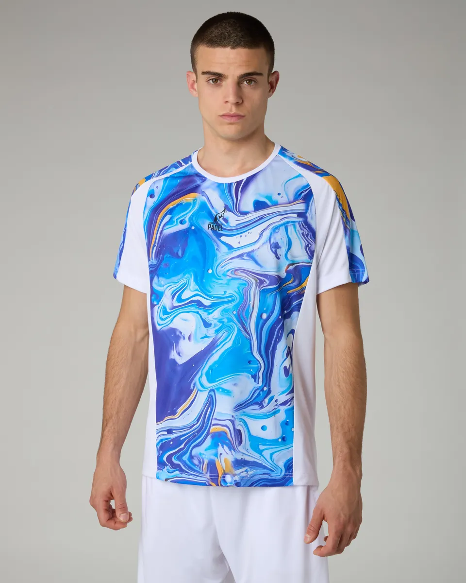 australian-marble-t-shirt-maglietta-tecnica-padel-bianca-traspirante image 1