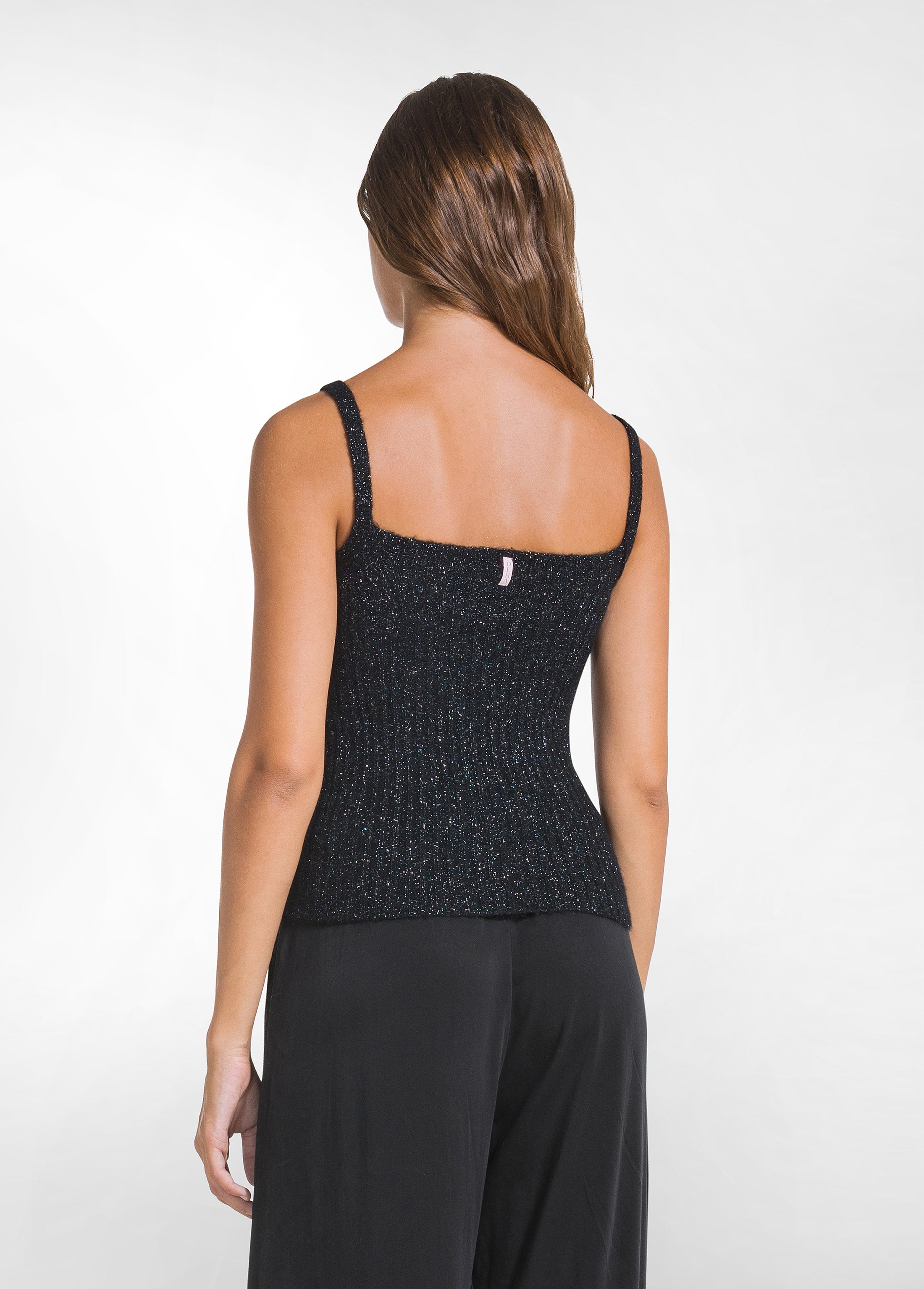 deha-d52730-top-in-maglia-lurex-nero image 2