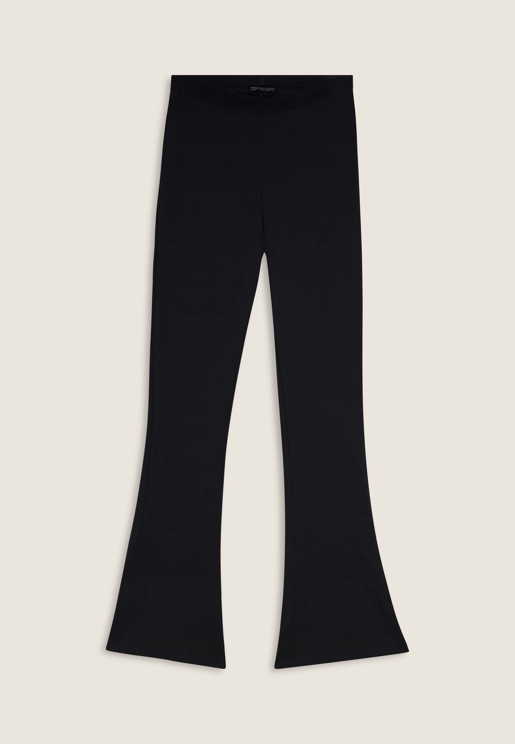 freddy-pantaloni-superflare-donna-vita-alta-in-felpa-garzata image 8