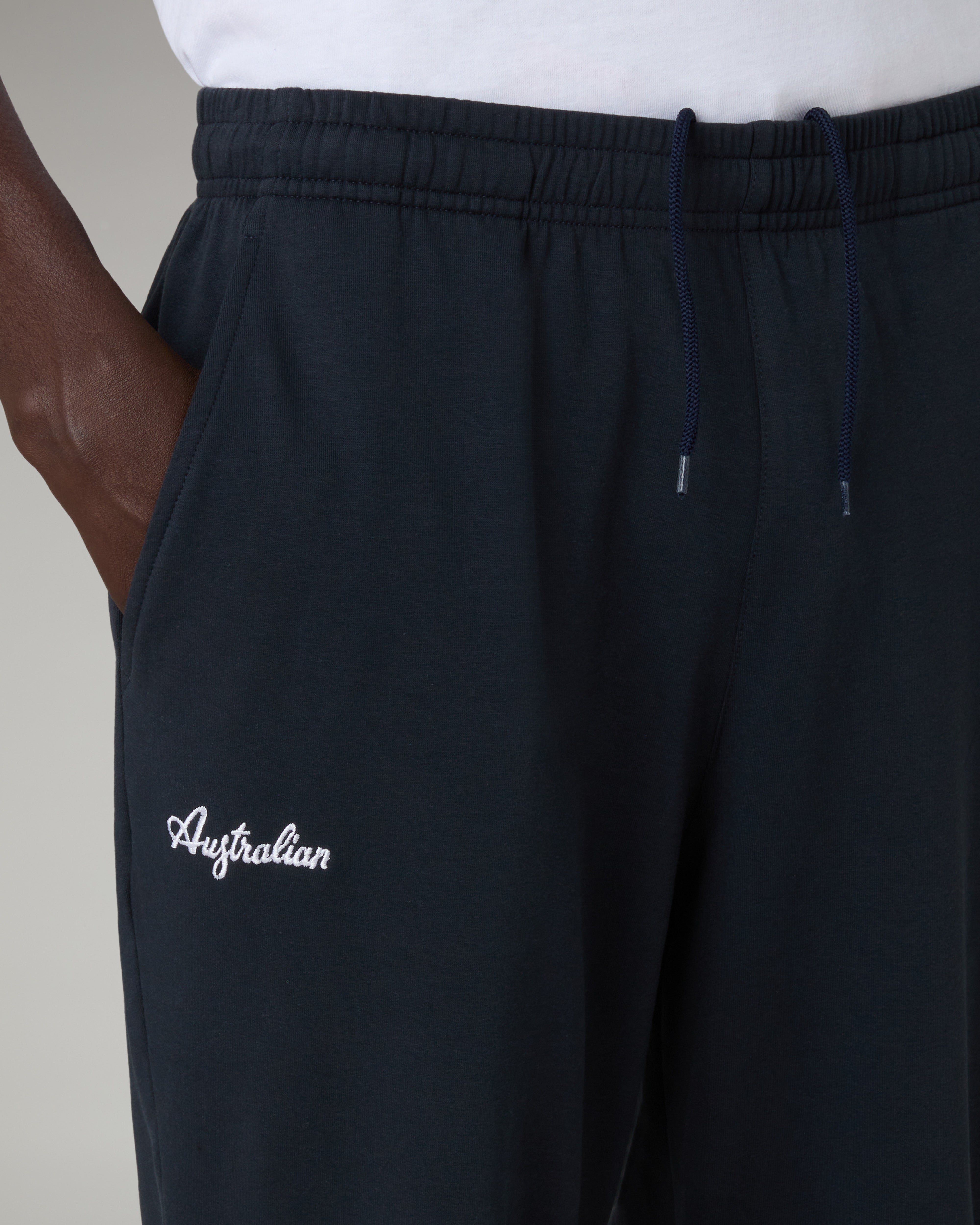 australian-dune-tuta-uomo-in-felpa-garzata-blu-navy-giacca-full-zip-pantalone image 6