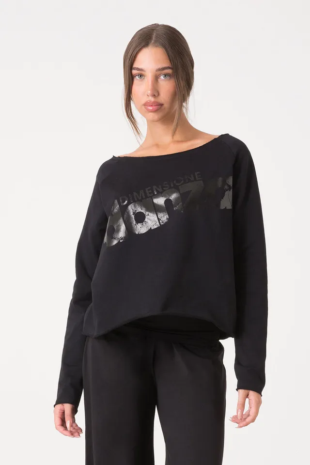 dimensione-danza-ballet-magliaccia-felpa-garzata-maniche-lunghe-donna image 1