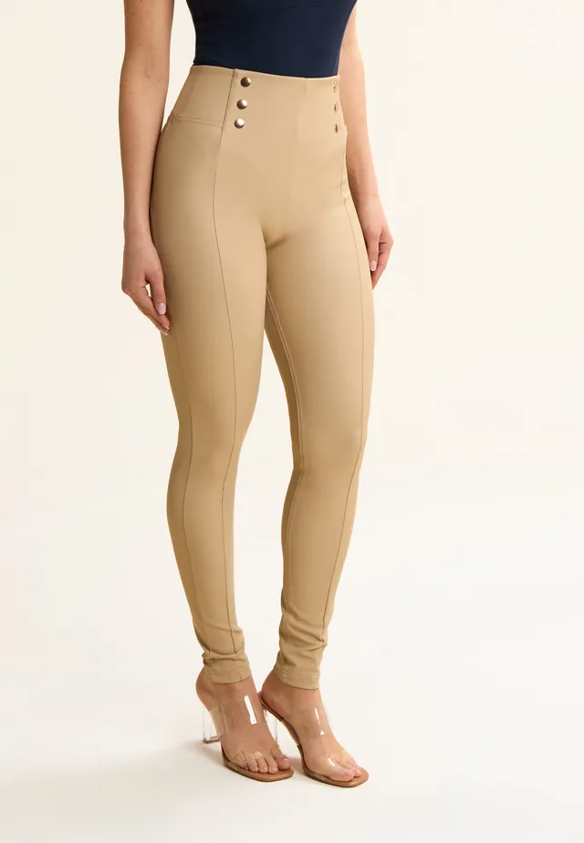 freddy-pantaloni-wr-up-similpelle-vita-alta-superskinny-con-bottoni image 1