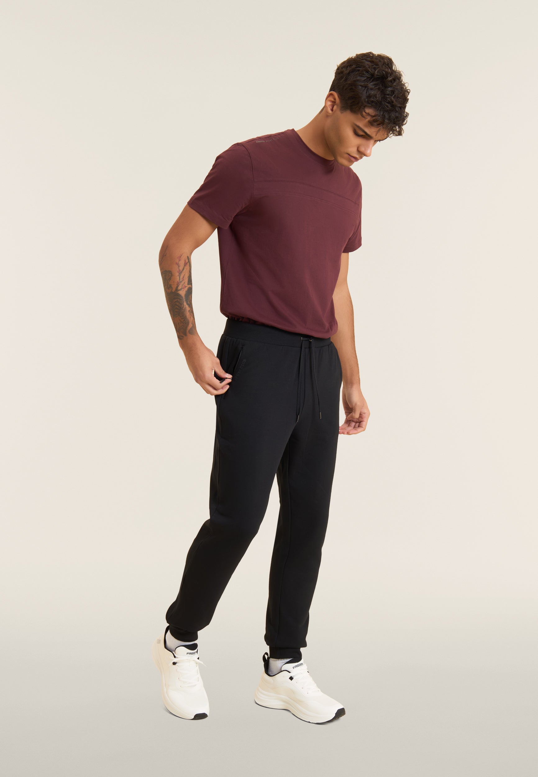 freddy-pantaloni-uomo-felpa-con-polsino-e-zip-tasche-100-cotone image 2