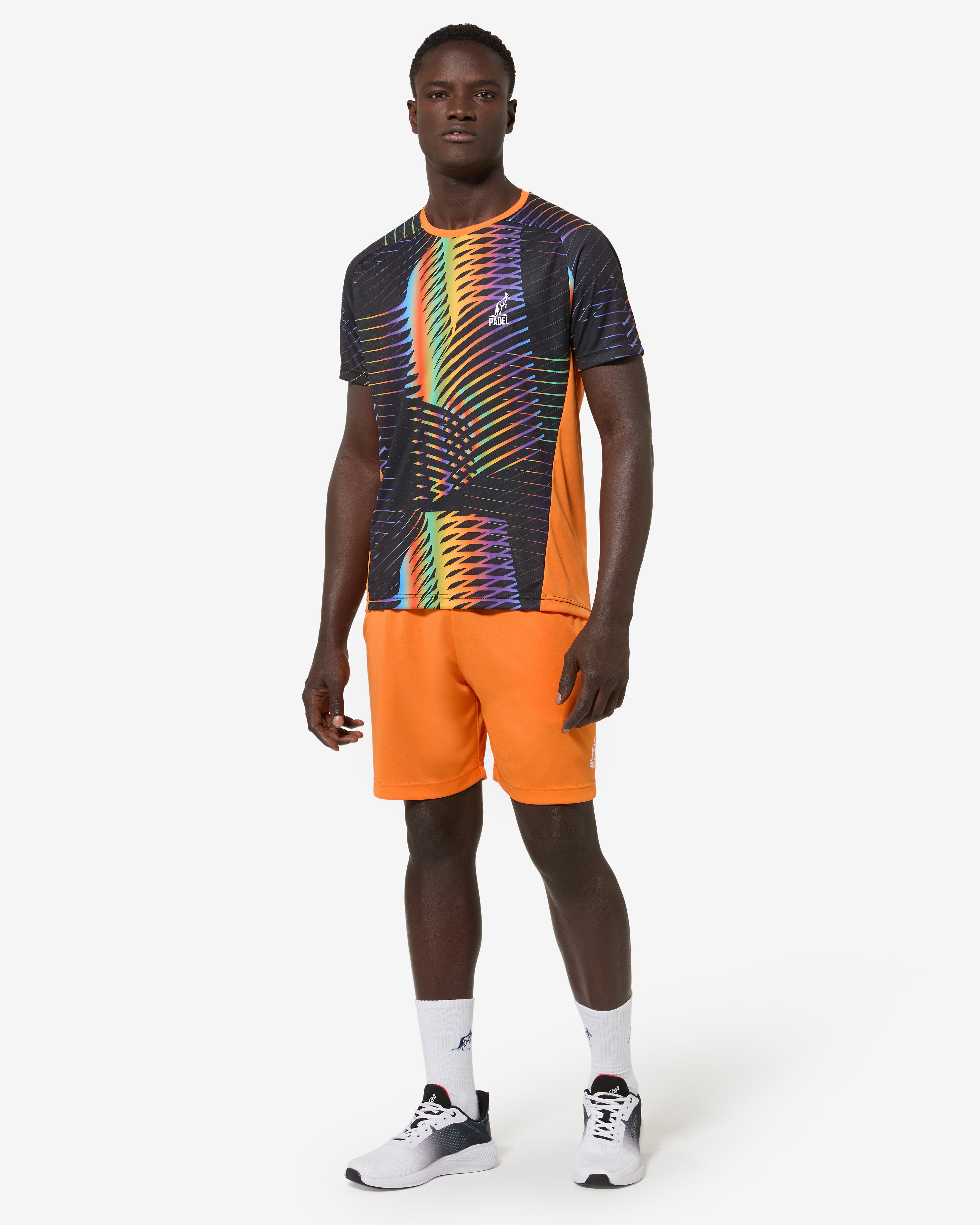 australian-basic-padel-short-short-ace-arancio-acceso image 2