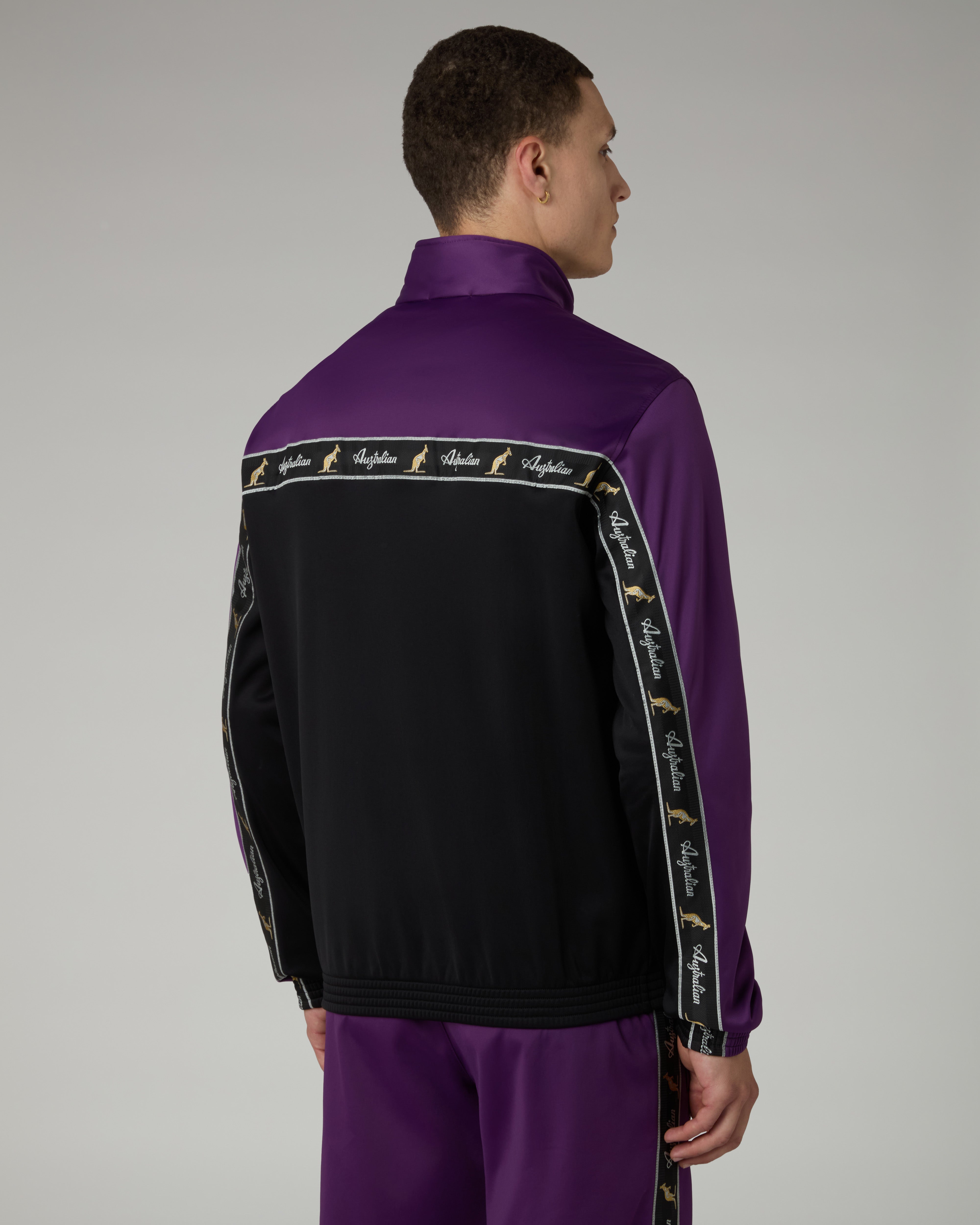 australian-duo-track-jacket-giacca-in-acetato-viola image 3
