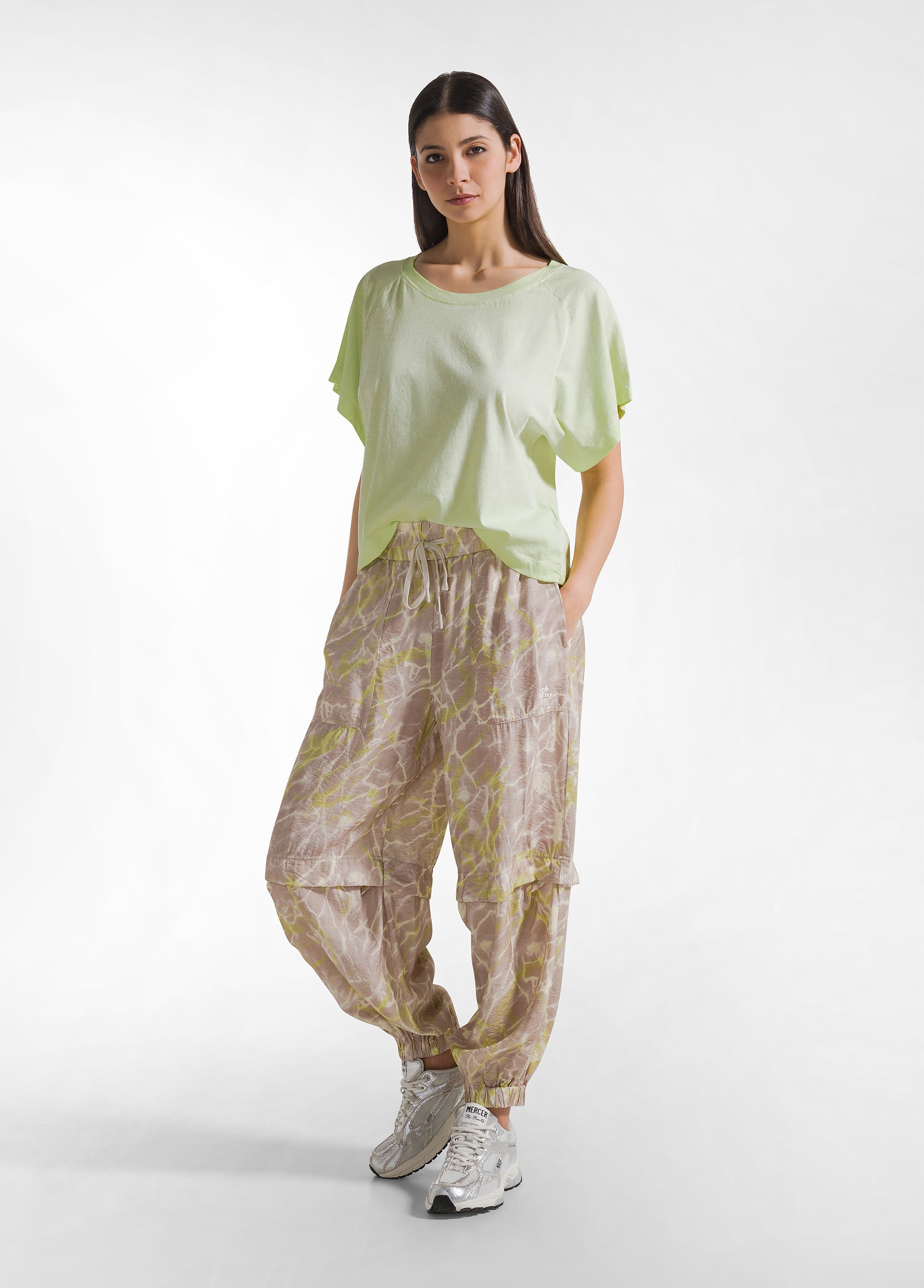 deha-t-shirt-effetto-sfumato-in-cotone-organico-giallo image 4