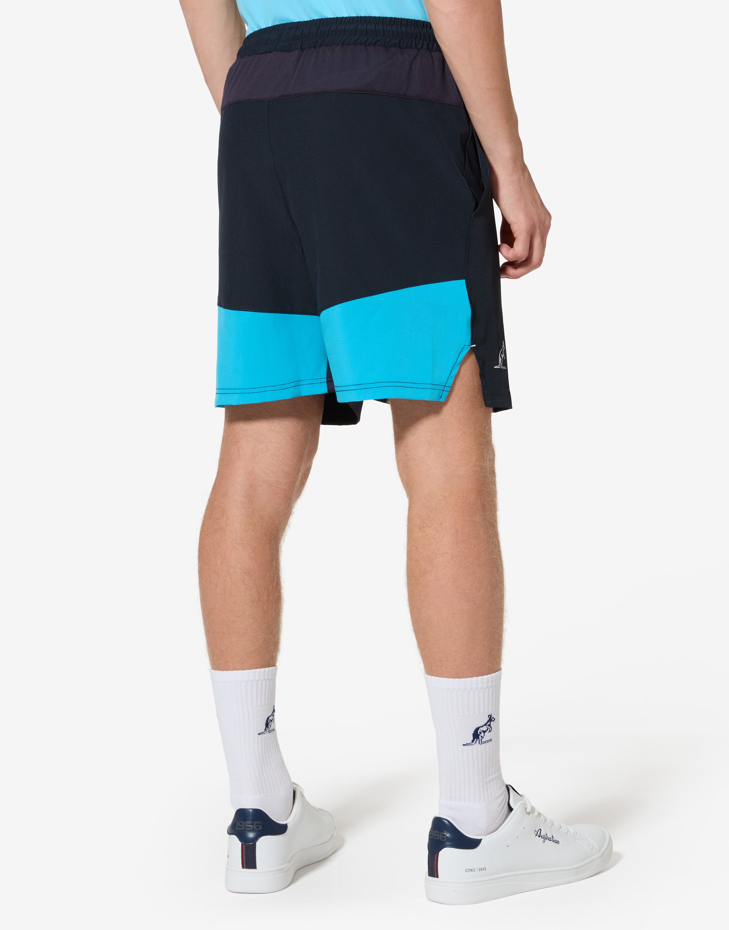 australian-color-block-short-tennis-blu-navy-teush0037 image 3