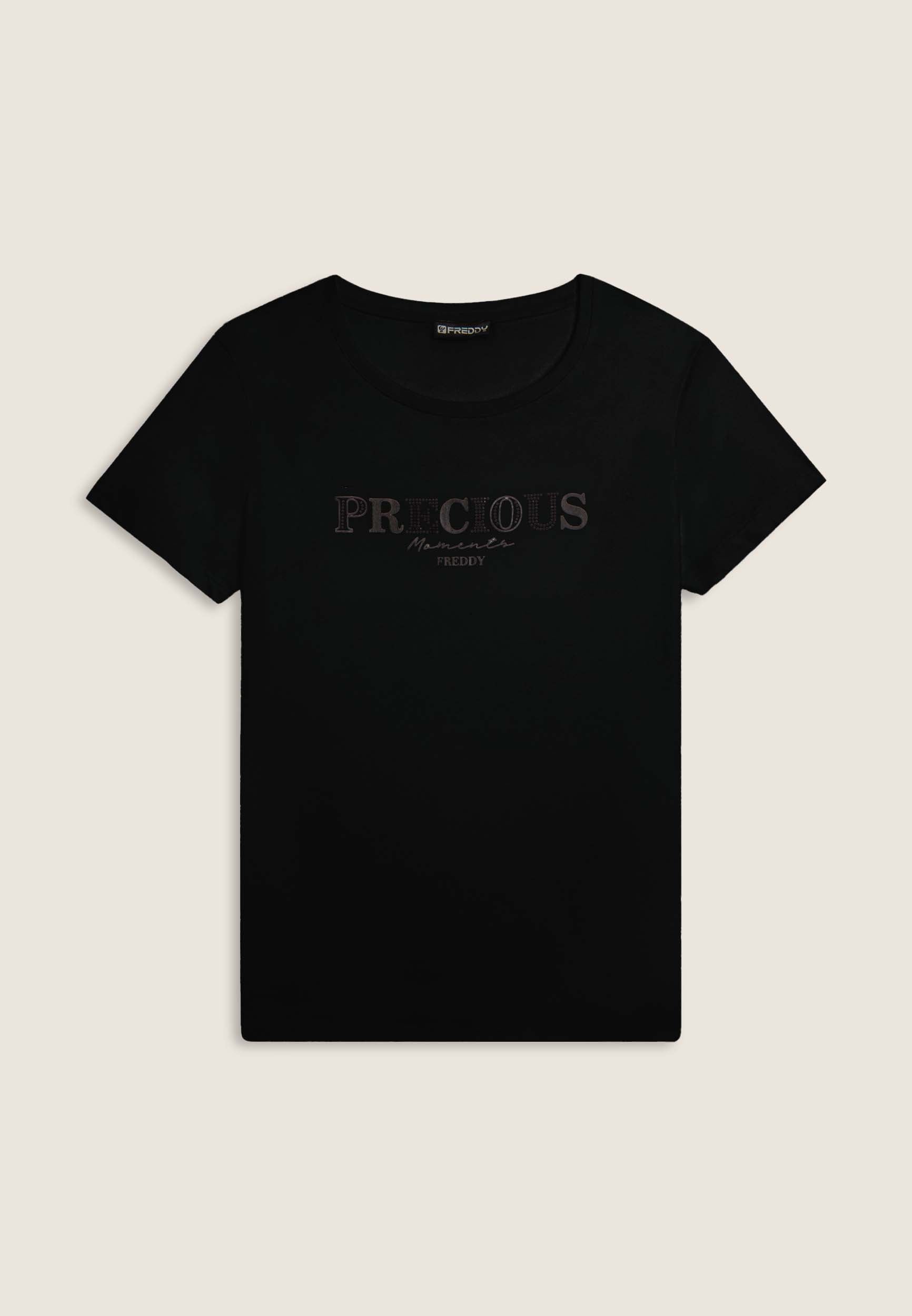 freddy-t-shirt-precious-moments-in-strass-cotone-supima-donna image 8