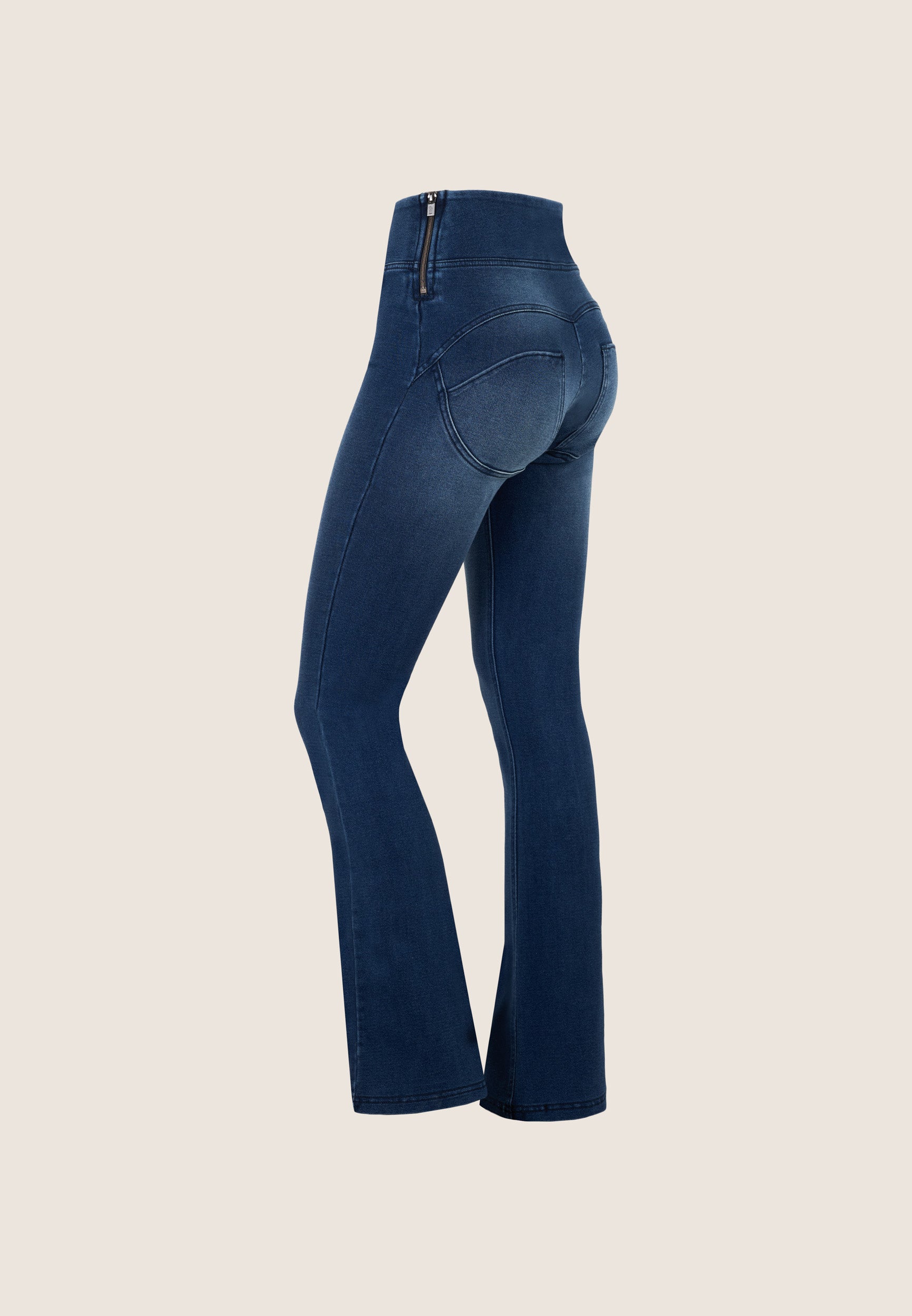 freddy-pantaloni-wr-up-mini-flare-satinati-vita-alta-con-nastri-skinny image 8